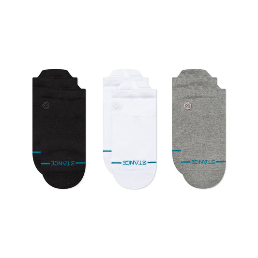 Stance Icon Low Tab Sock 3 Pack Black