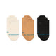 Stance Icon Low Tab Sock 3 Pack Canvas