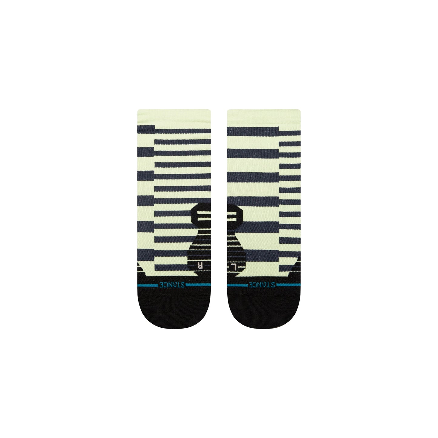 Stance Staggered Ultra Light Quarter Sock Black