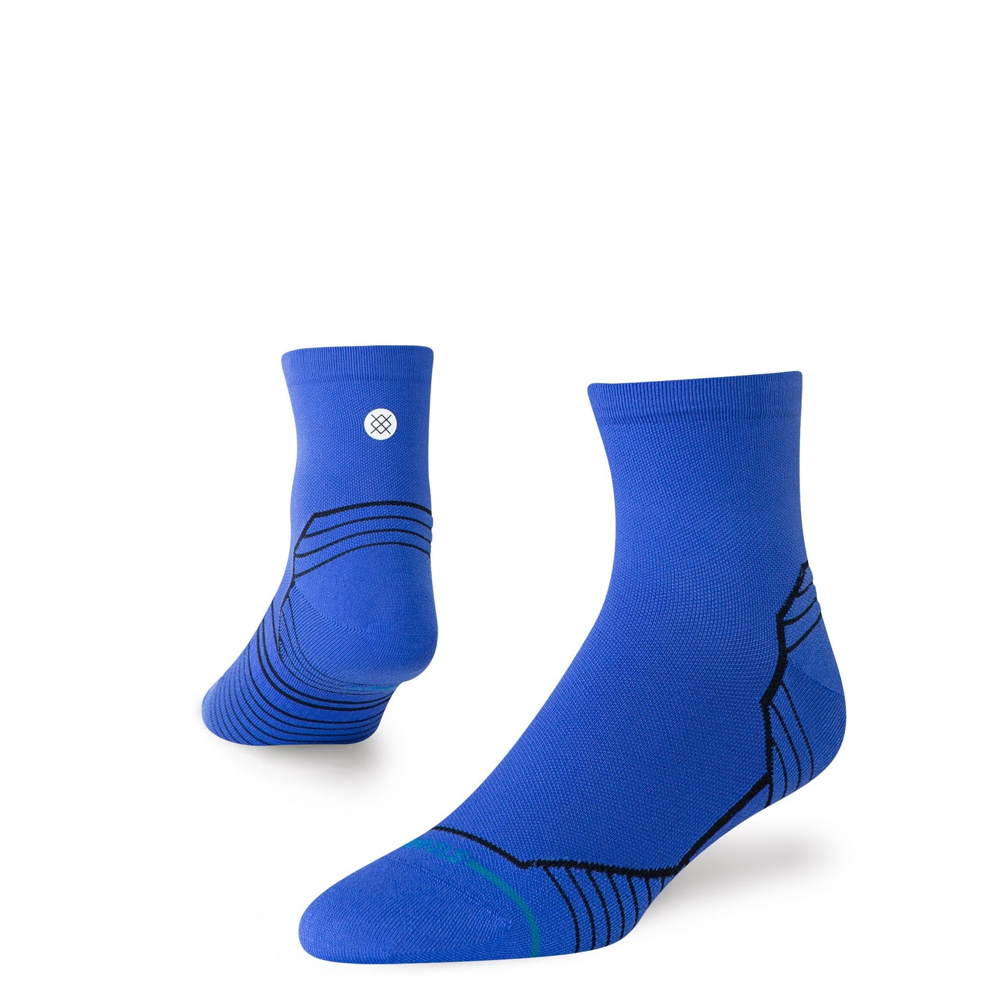 Stance Variegated Ultra Light Quarter Sock Cobalt Blue