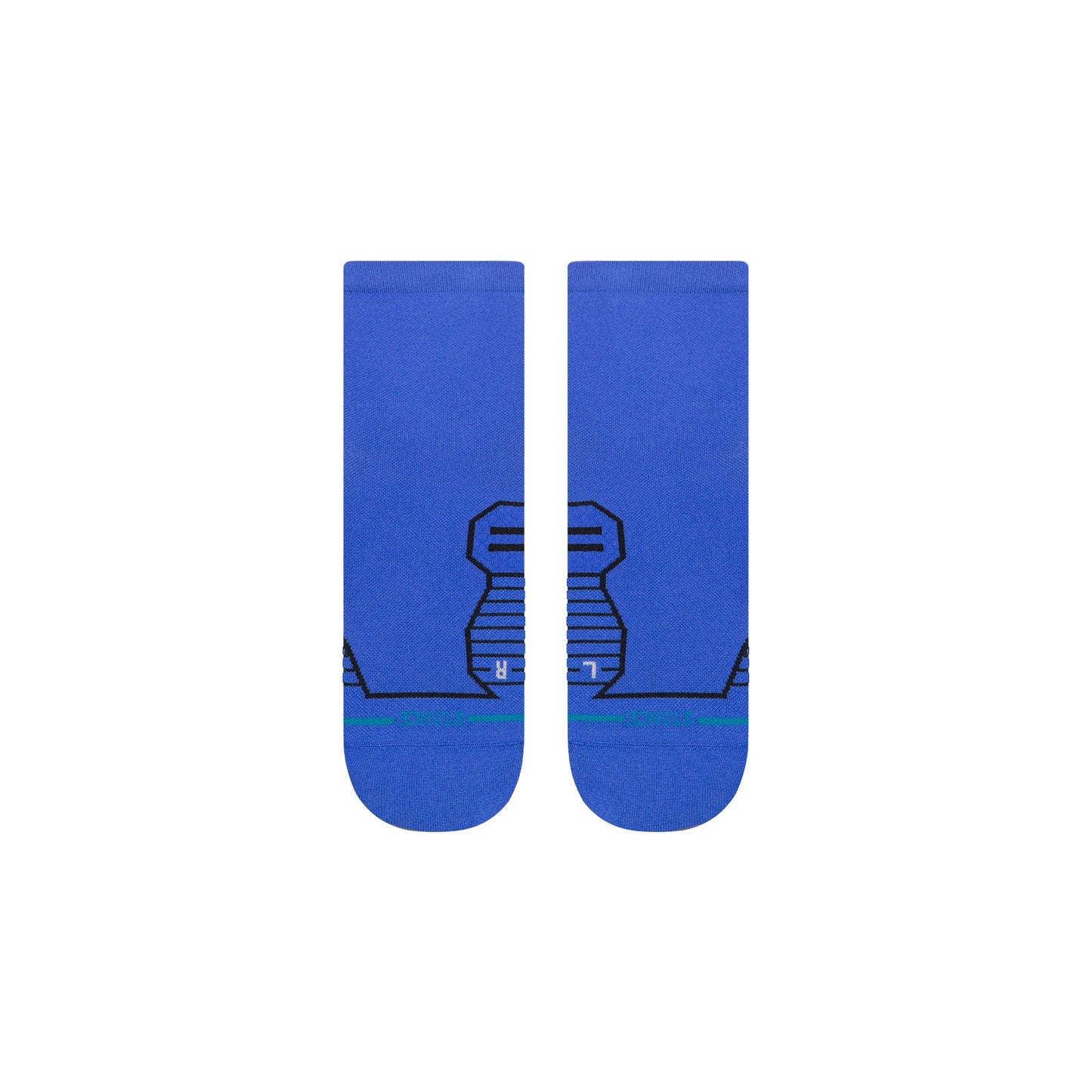 Stance Variegated Ultra Light Quarter Sock Cobalt Blue