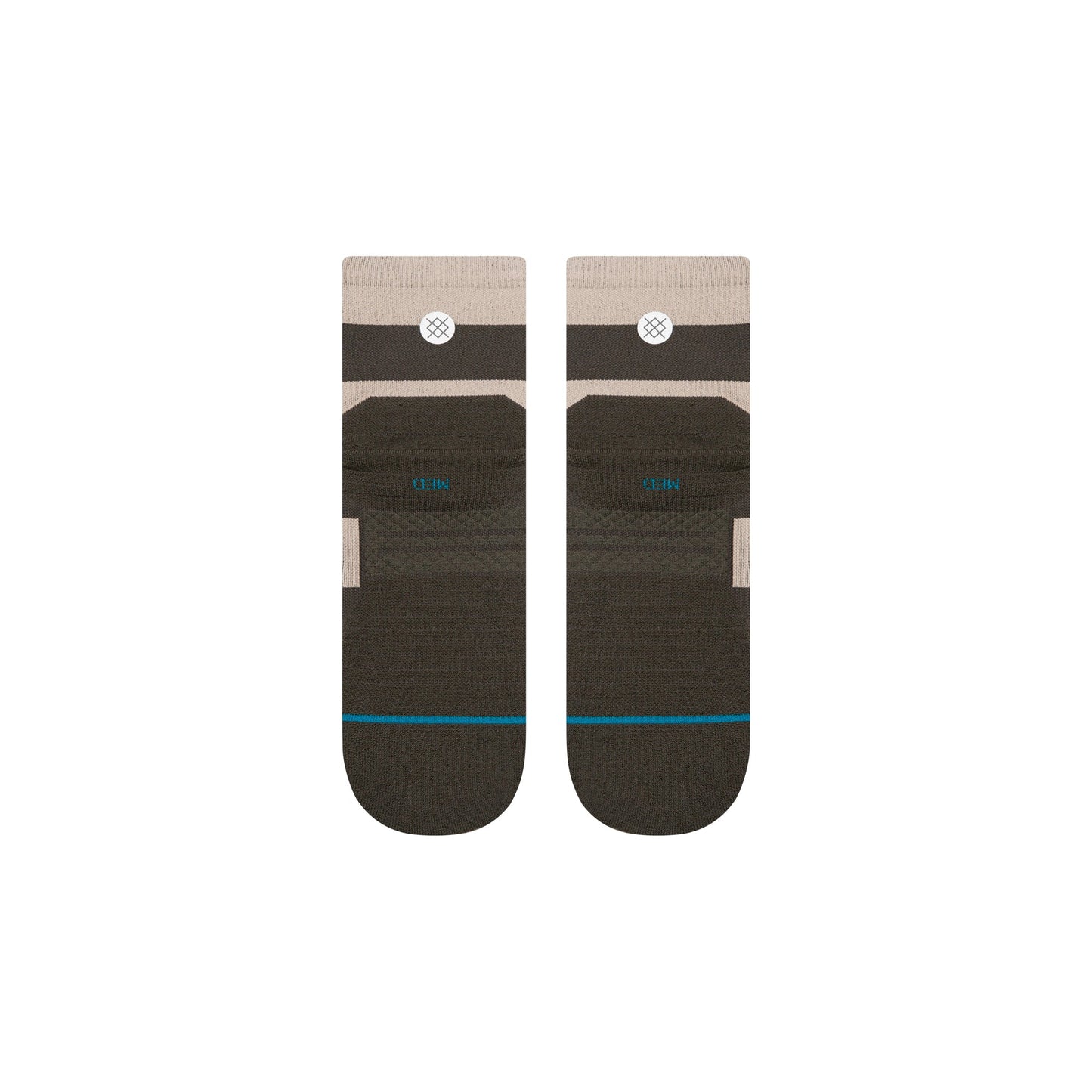 Stance Stack It Up Light Quarter Sock Washed Black