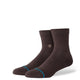 Stance Icon Quarter Sock Dark Brown