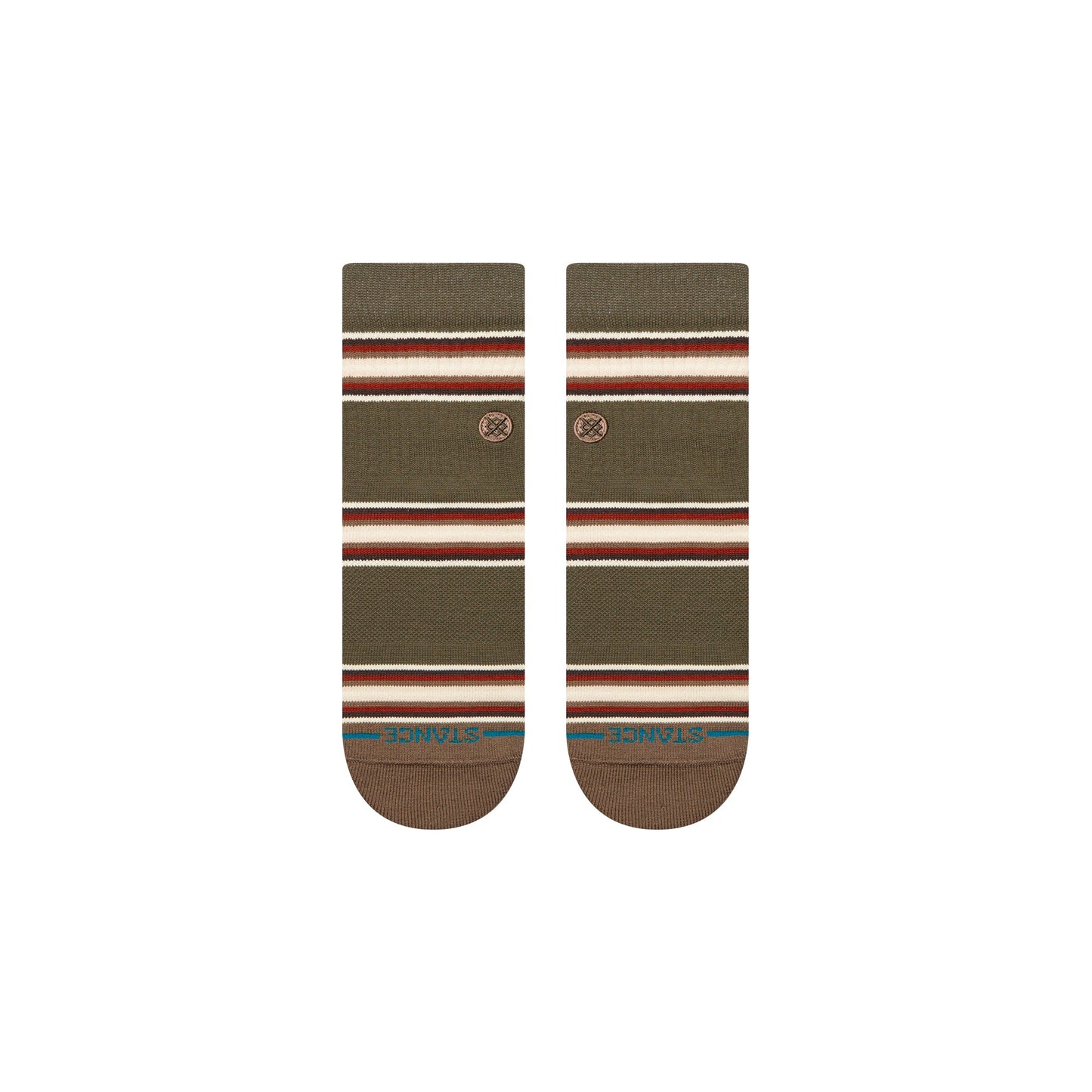 Stance Hill Top Quarter Sock Dark Green