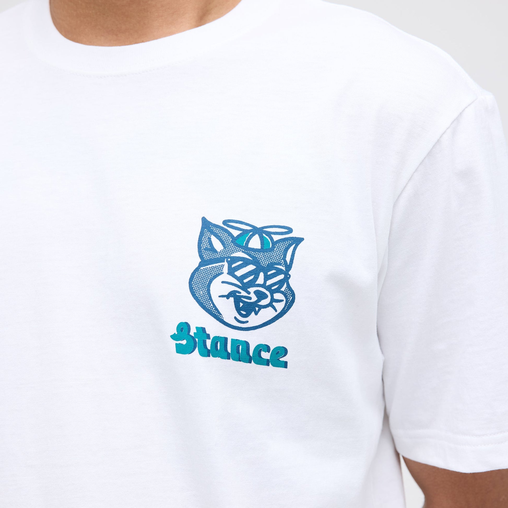 Stance Kool Kat Tee White |model