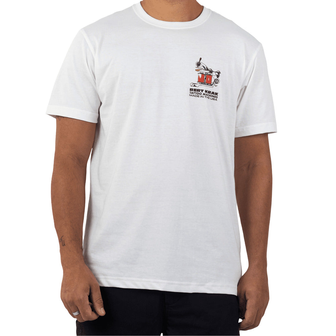Stance Bert Krak Handmade T-Shirt White |model