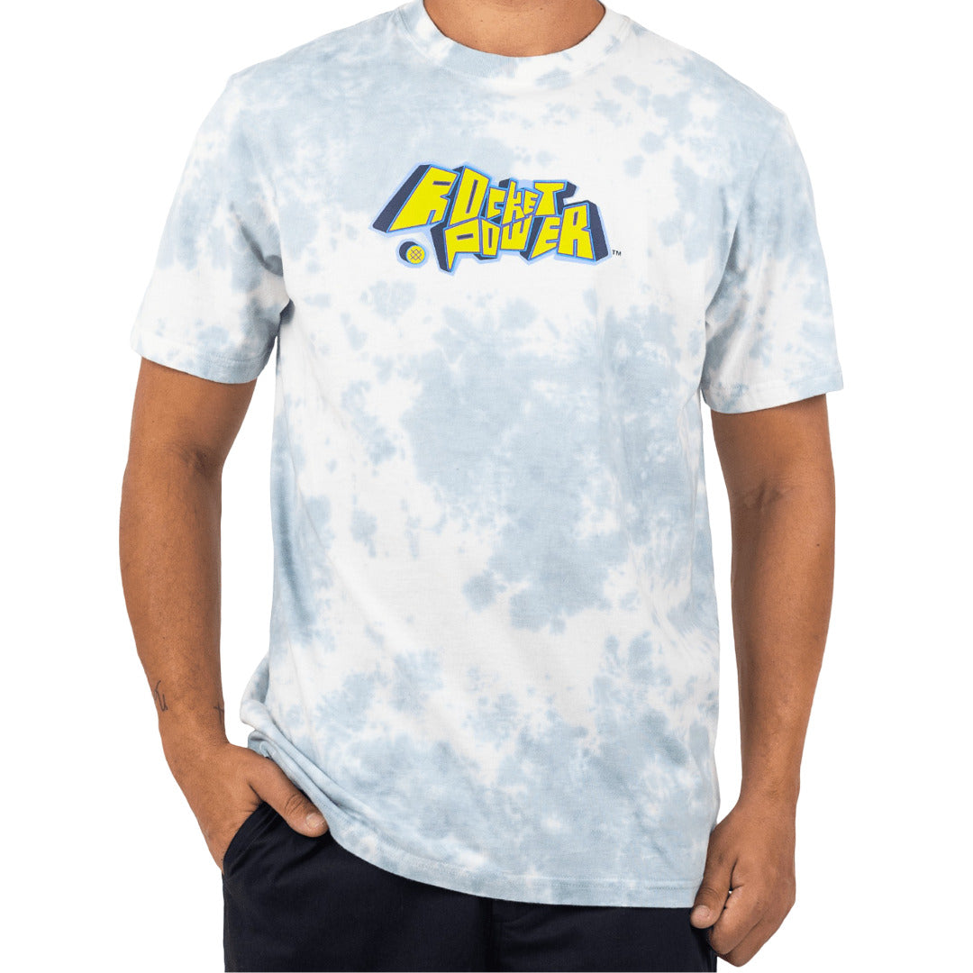 Stance Rocket Power T-Shirt Blue Dye |model