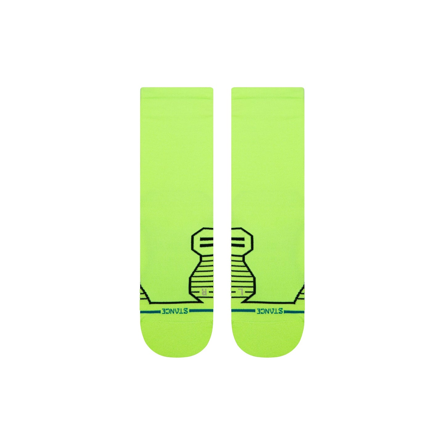 Stance Variegated Ultra Light Crew Sock Neon Green