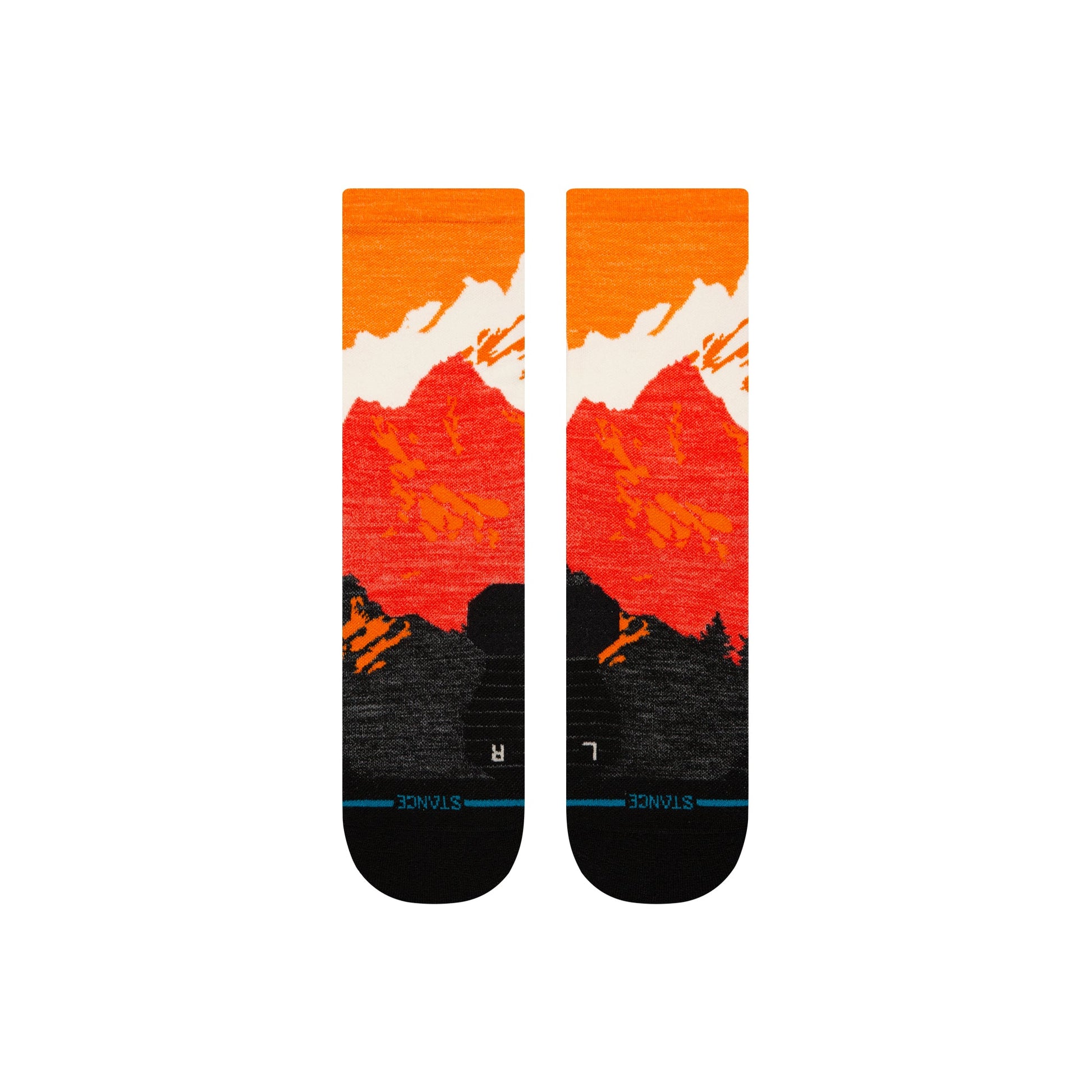 Stance Out Of Range Light Wool Crew Sock Orange