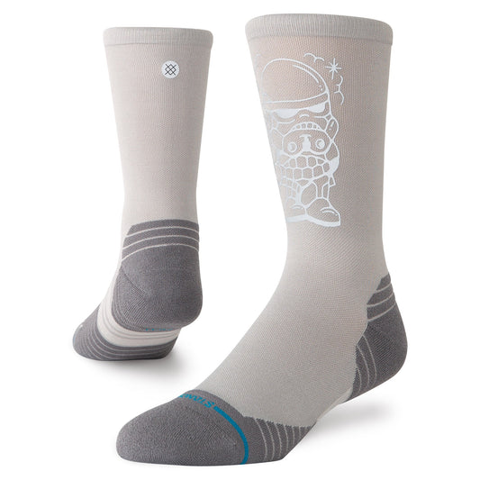 Stance Dj Trooper Light Crew Sock Grey