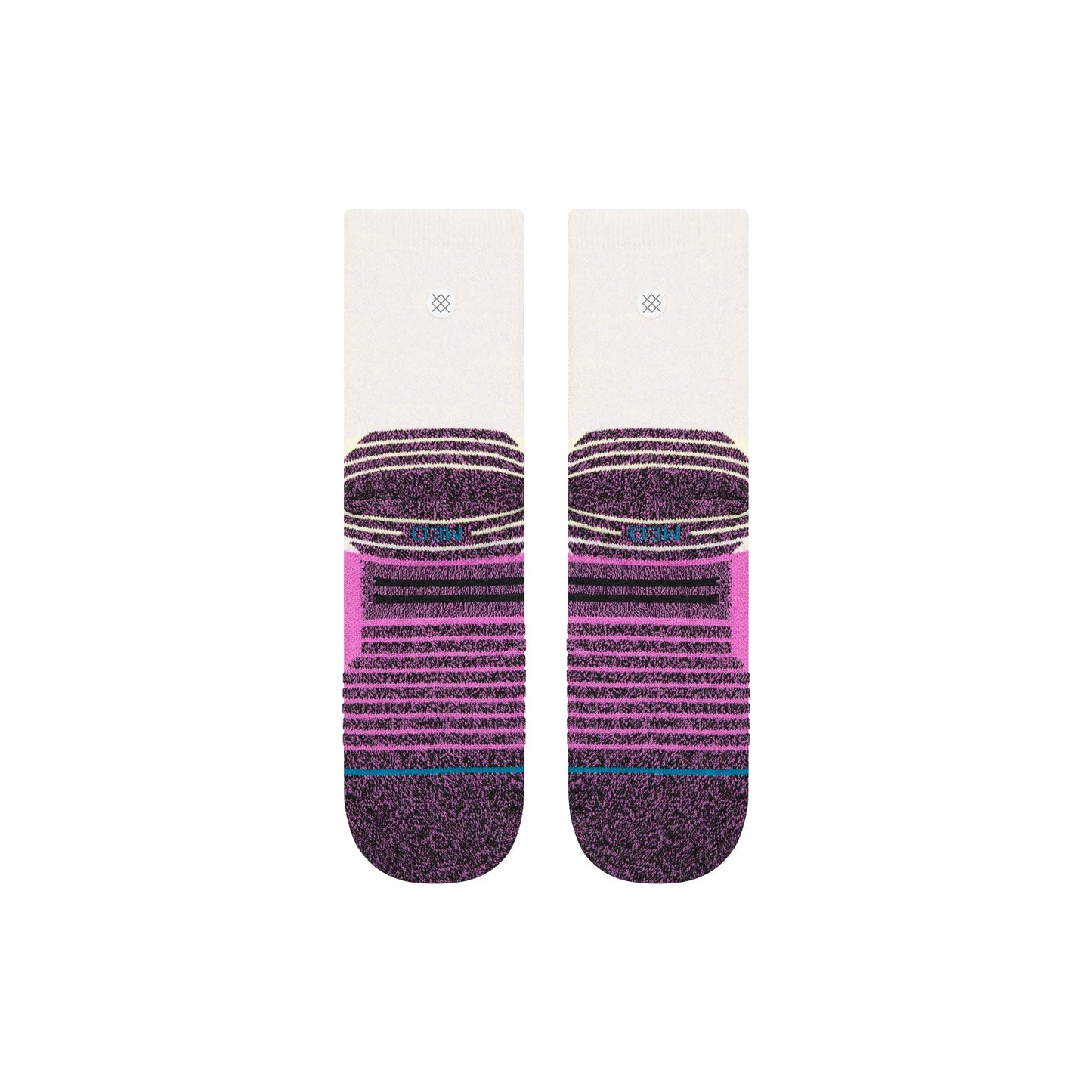 Stance Turnpike Loop Hike Crew Sock Orchid