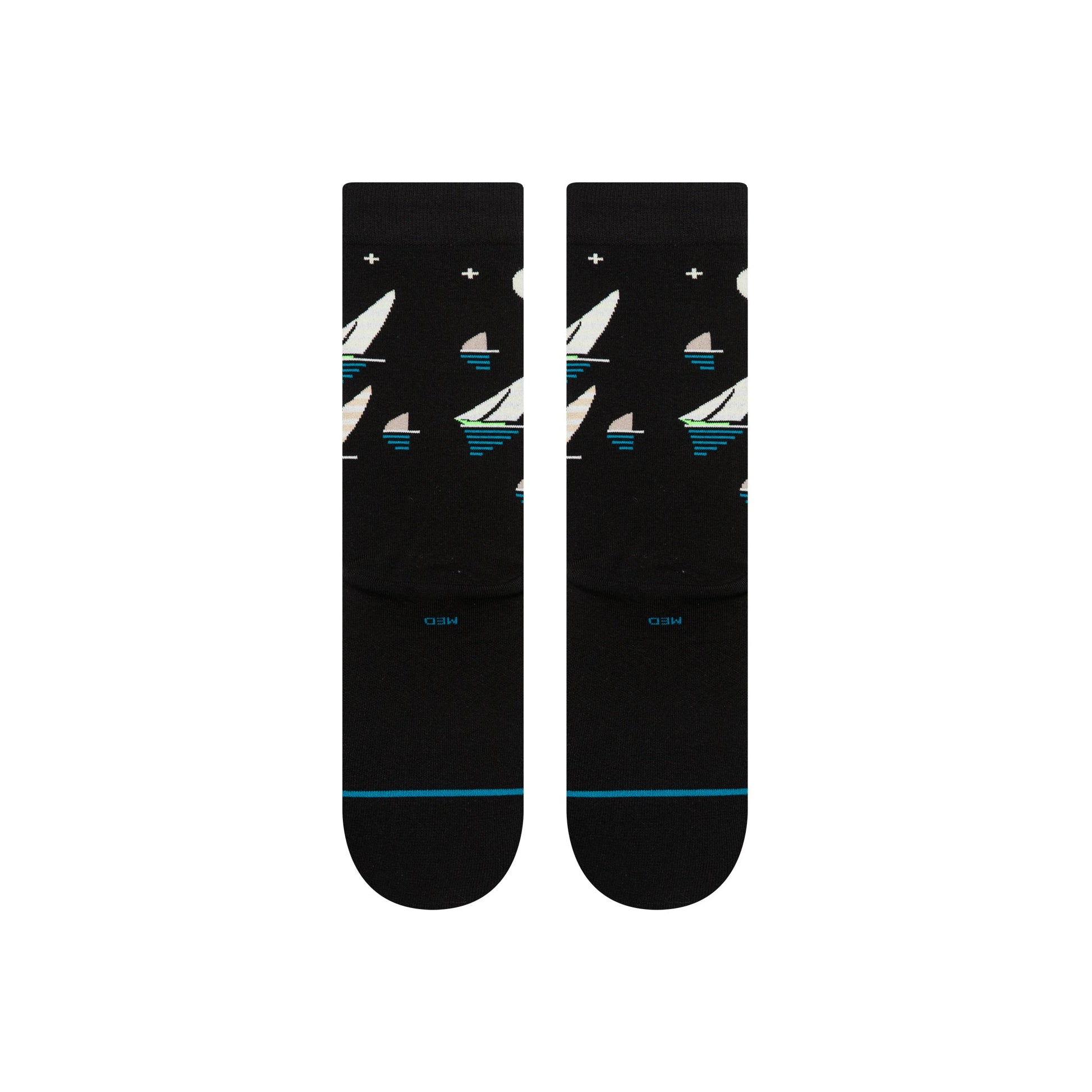 Stance Midnight Run Crew Sock Black