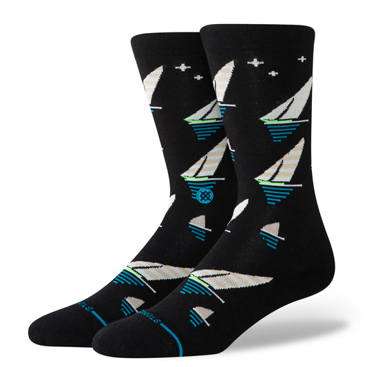 Stance Midnight Run Crew Sock Black