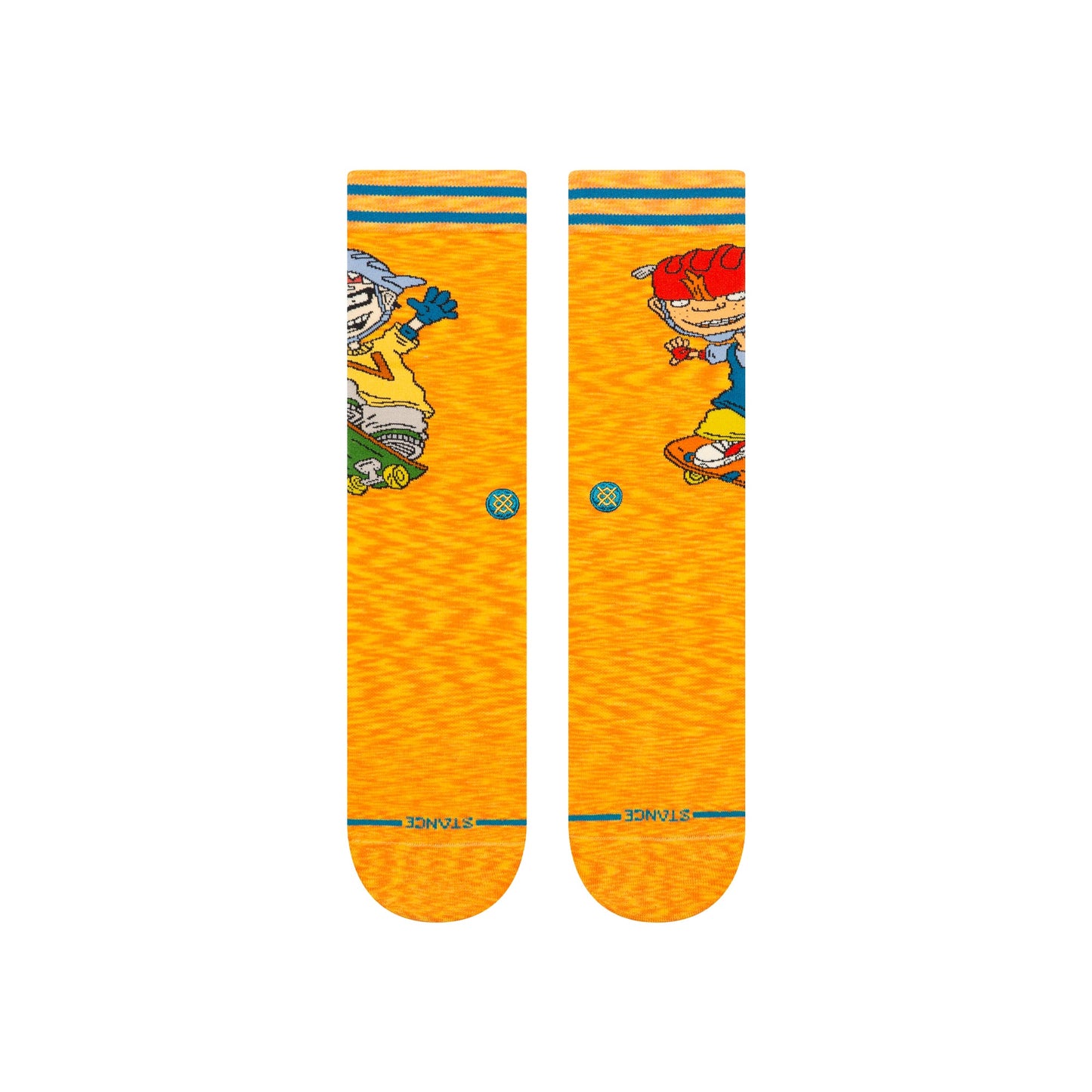 Sam And Twister Crew Sock Orange