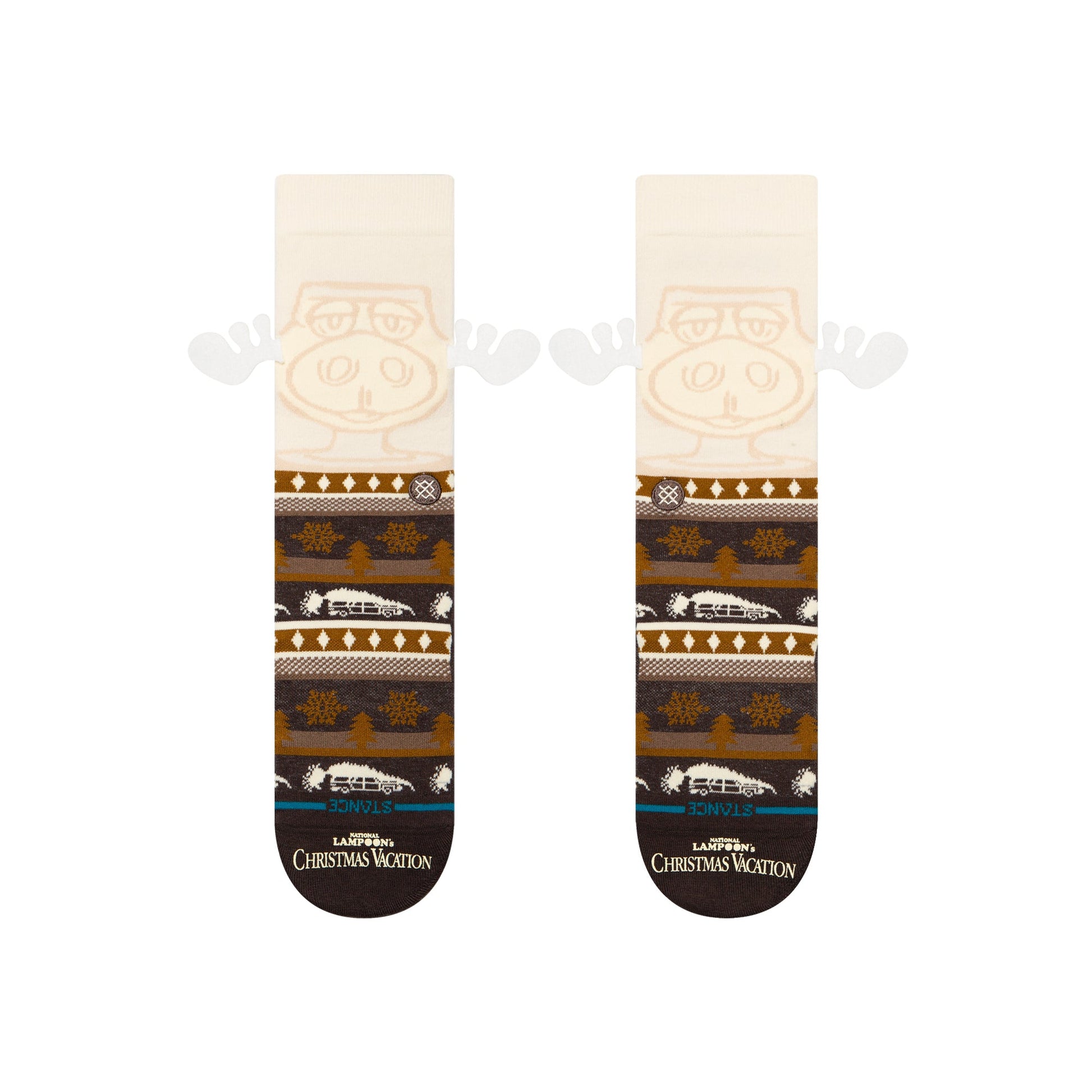 Stance Have Some Eggnog Crew Sock Dark Brown