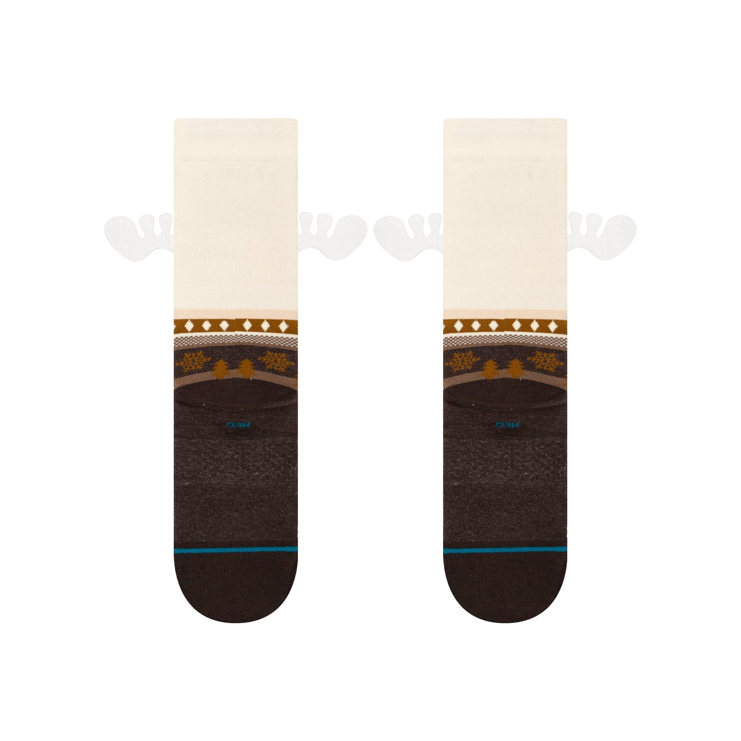 Stance Have Some Eggnog Crew Sock Dark Brown