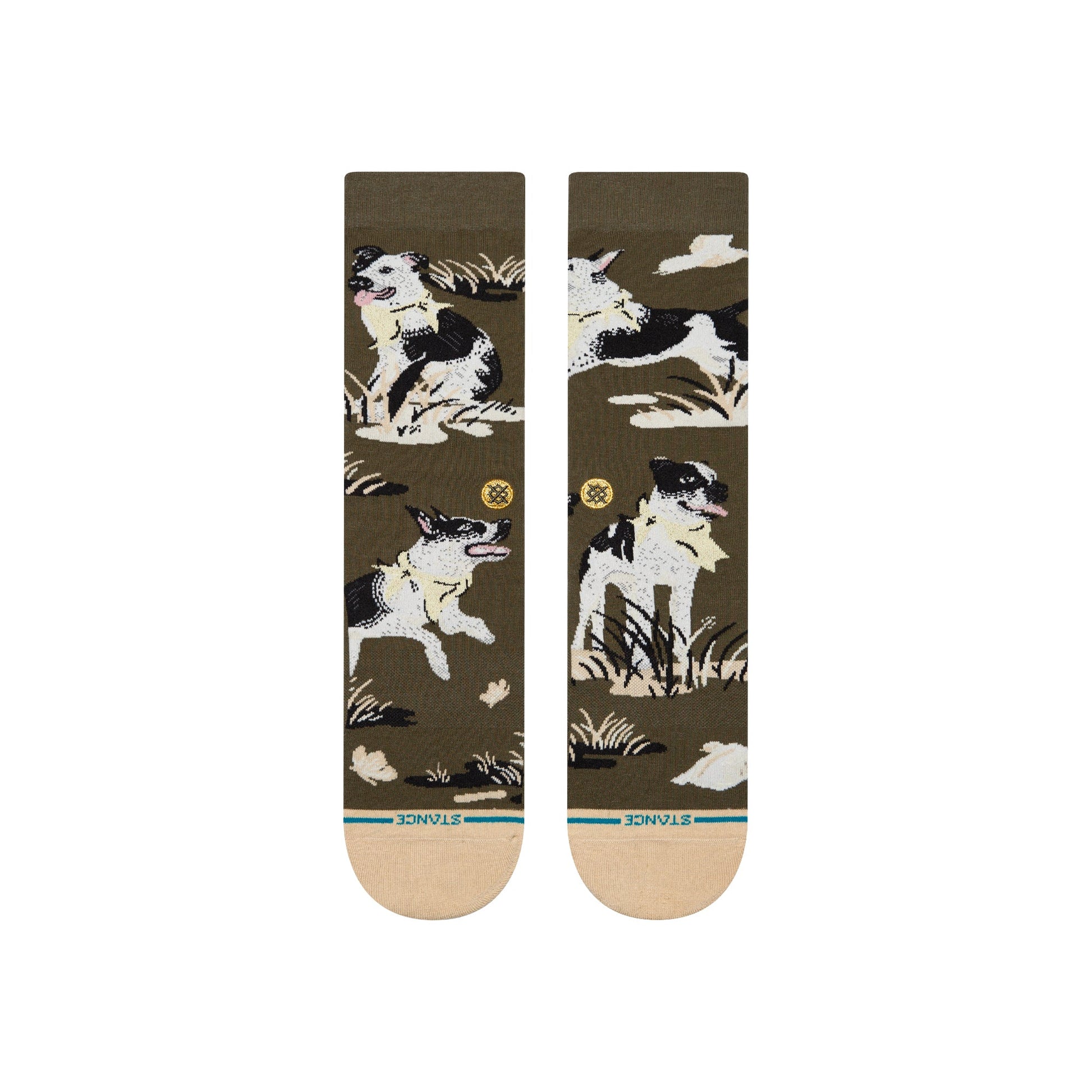 Stance Ishod Crew Sock Dark Green