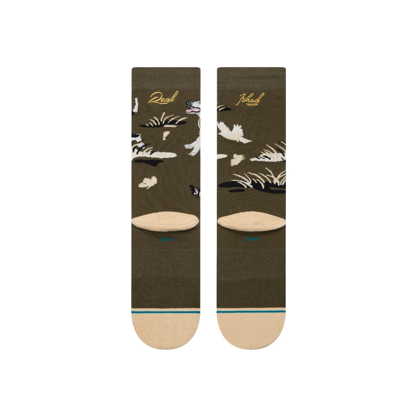 Stance Ishod Crew Sock Dark Green