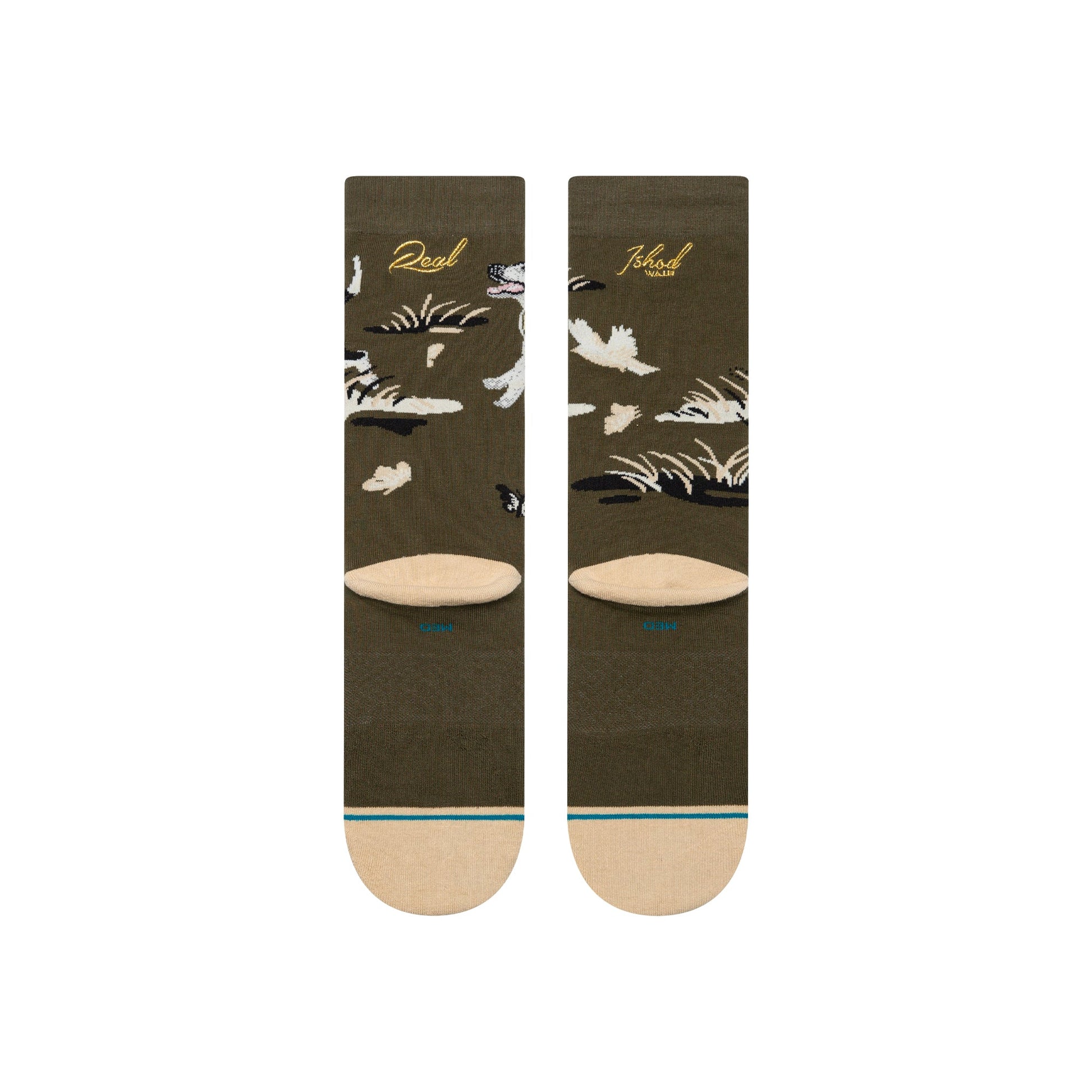 Stance Ishod Crew Sock Dark Green