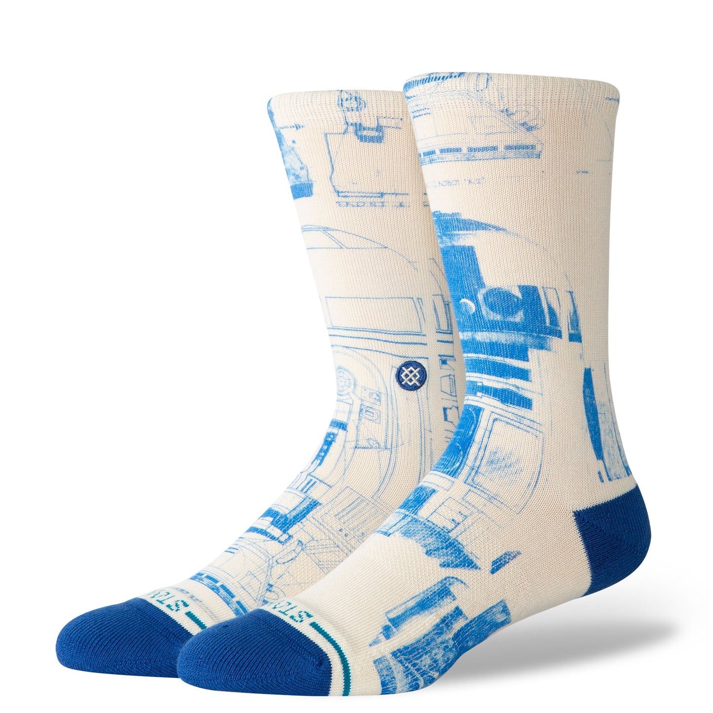 Stance R2 D2 Star Wars Crew Sock Canvas