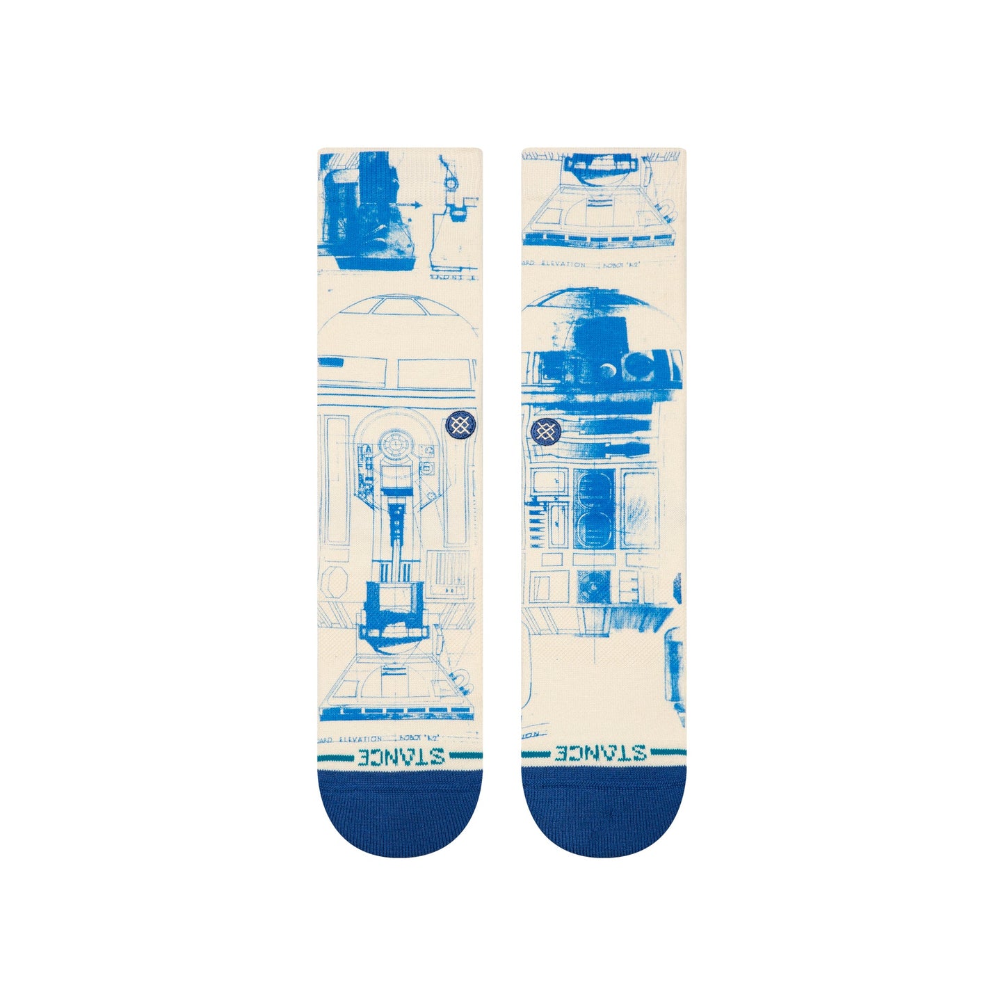 Stance R2 D2 Star Wars Crew Sock Canvas
