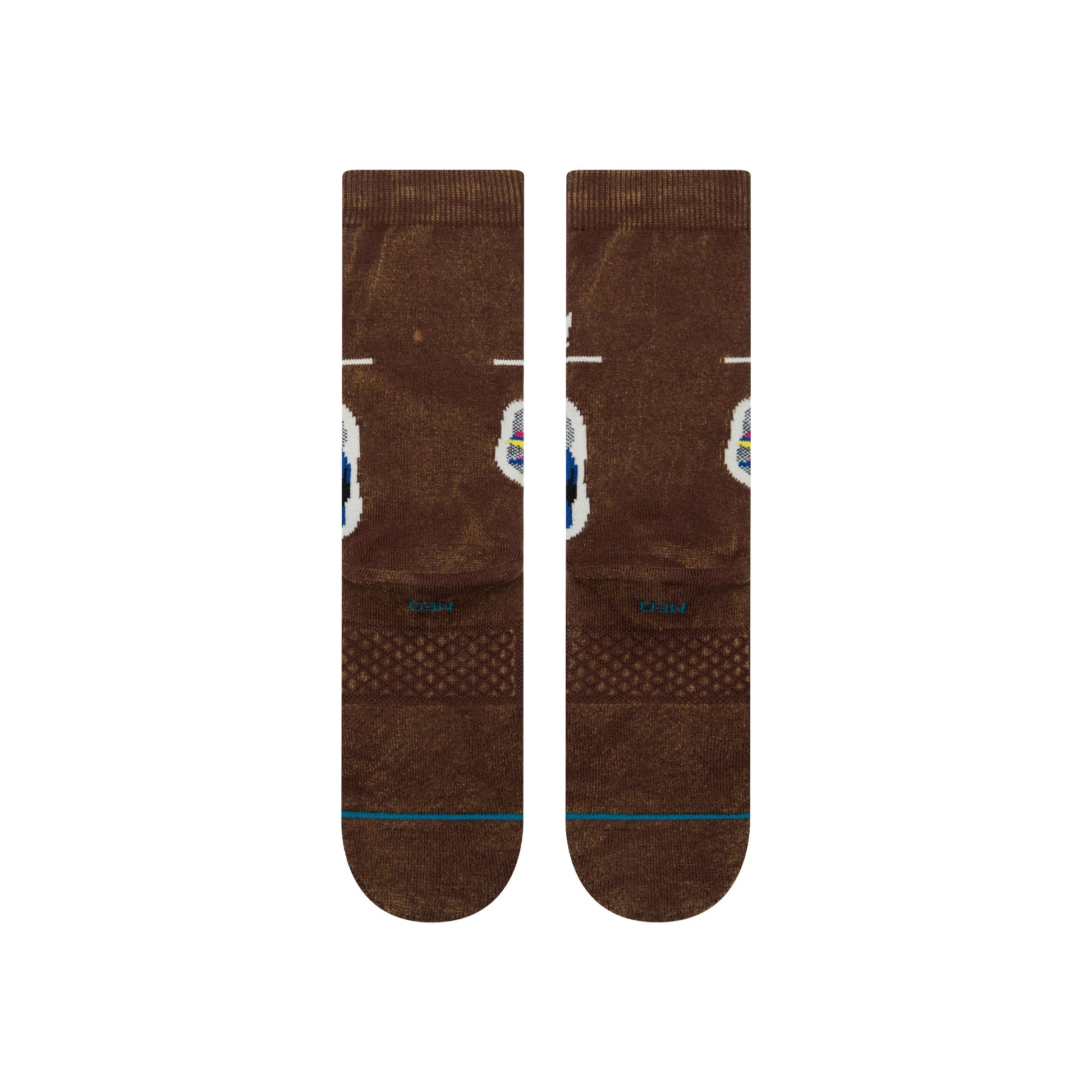 Stance Recently Deceased Crew Sock Brown