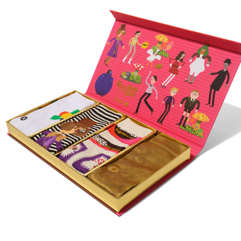 Stance Willy Wonka Box Set Crew Sock Multi