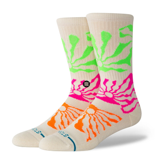 Stance Hot Sun Crew Sock Off White