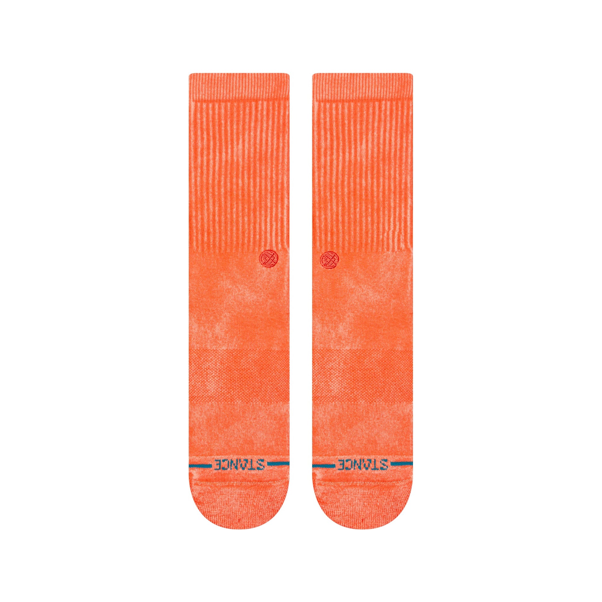 Stance Icon Dyed Crew Sock Coral