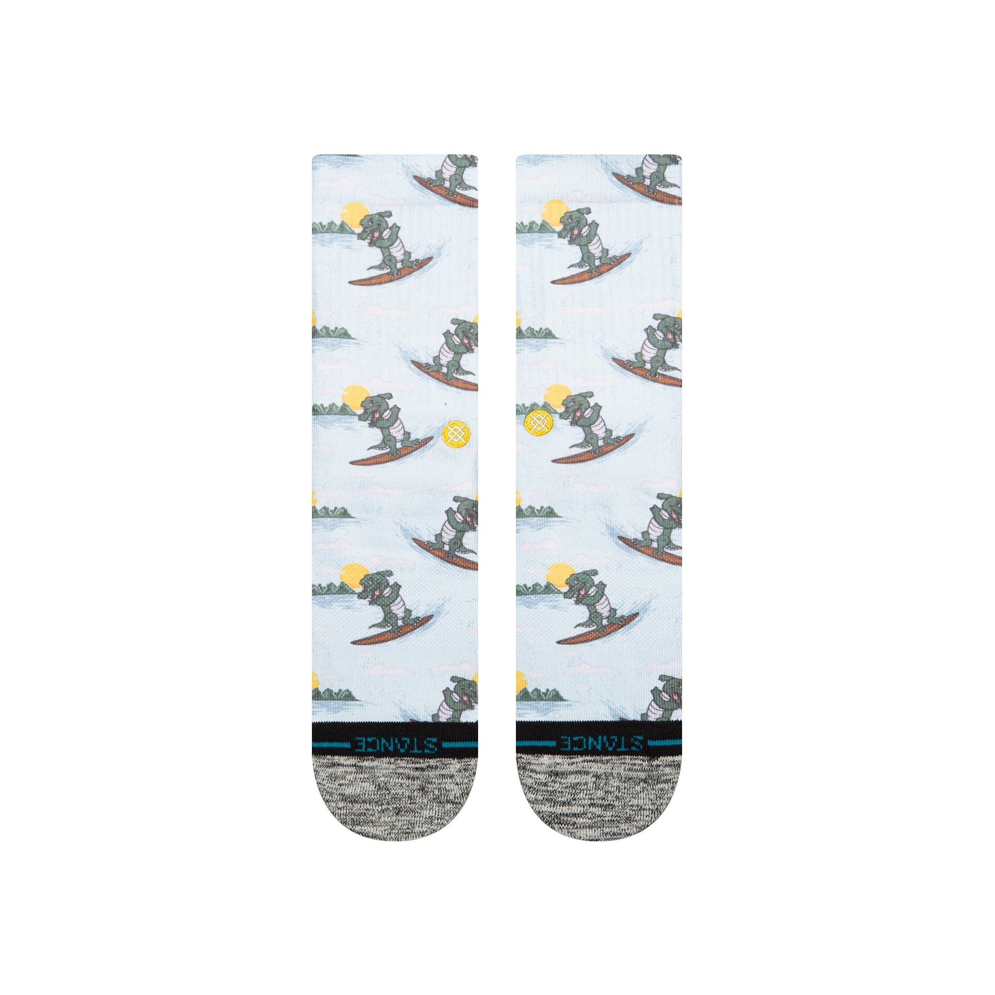Stance Later Gator Crew Sock Light Blue