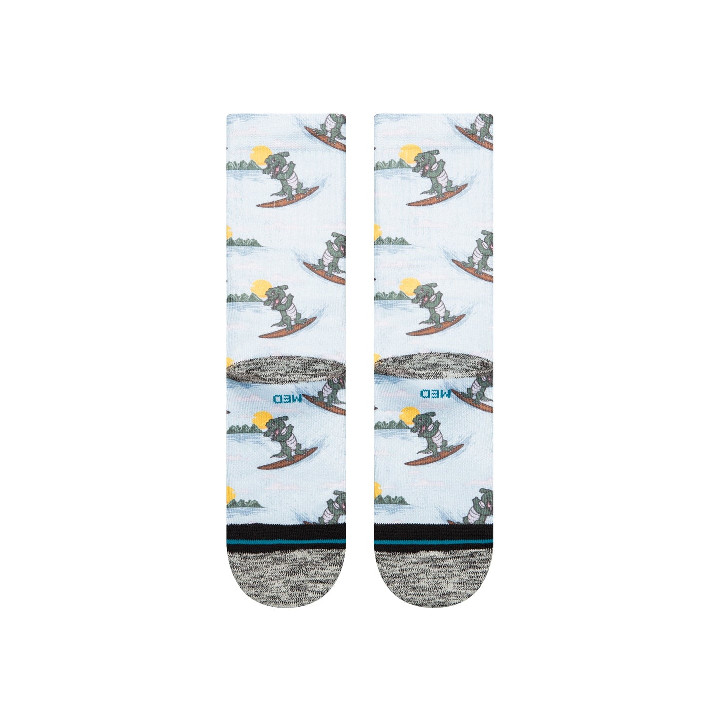 Stance Later Gator Crew Sock Light Blue
