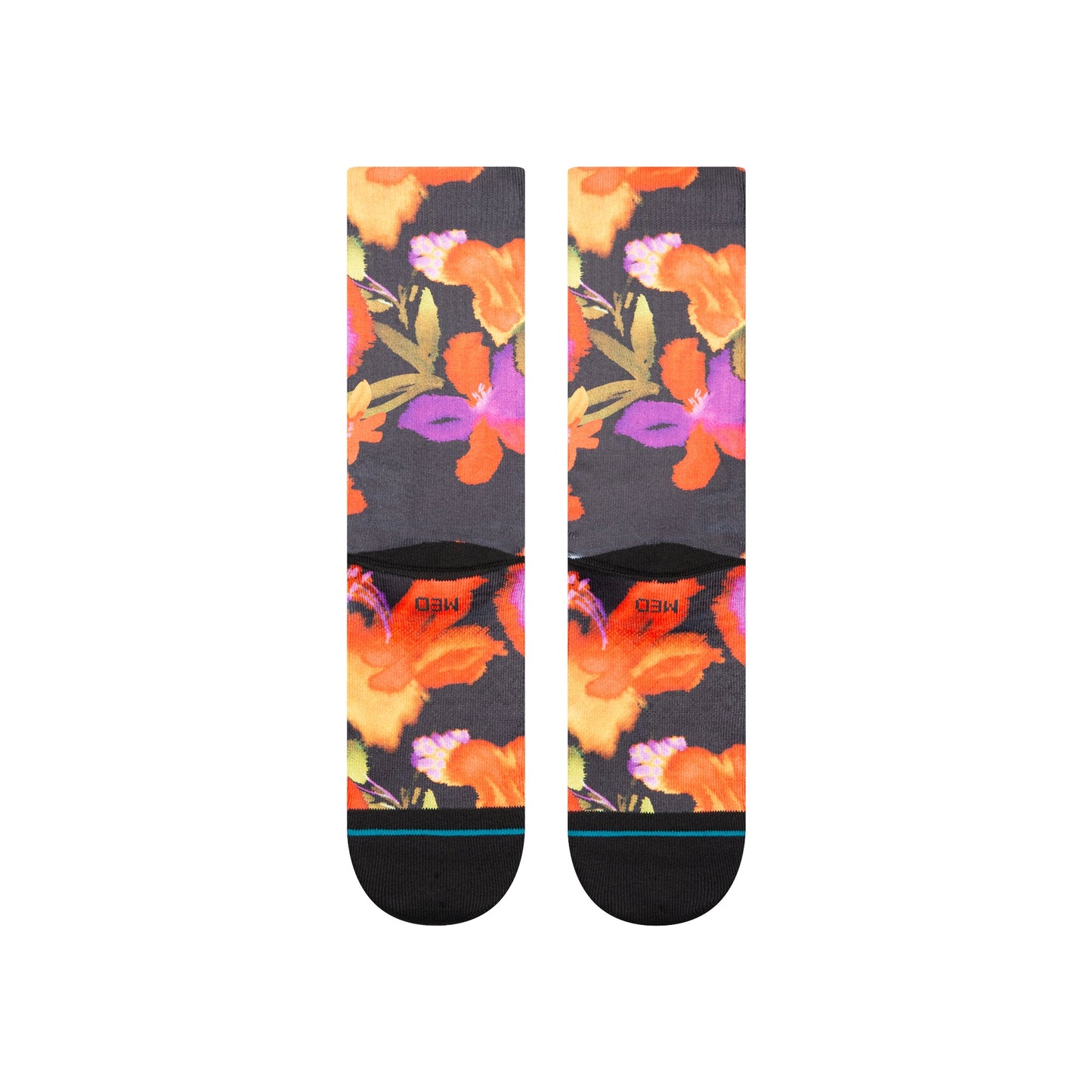 Stance Watered Crew Sock Black