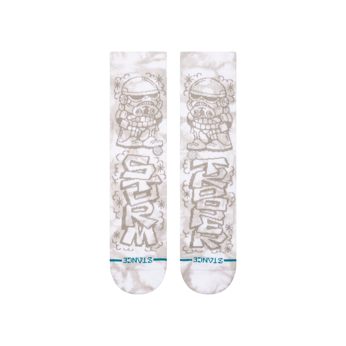 Stance Dj Trooper Crew Sock White