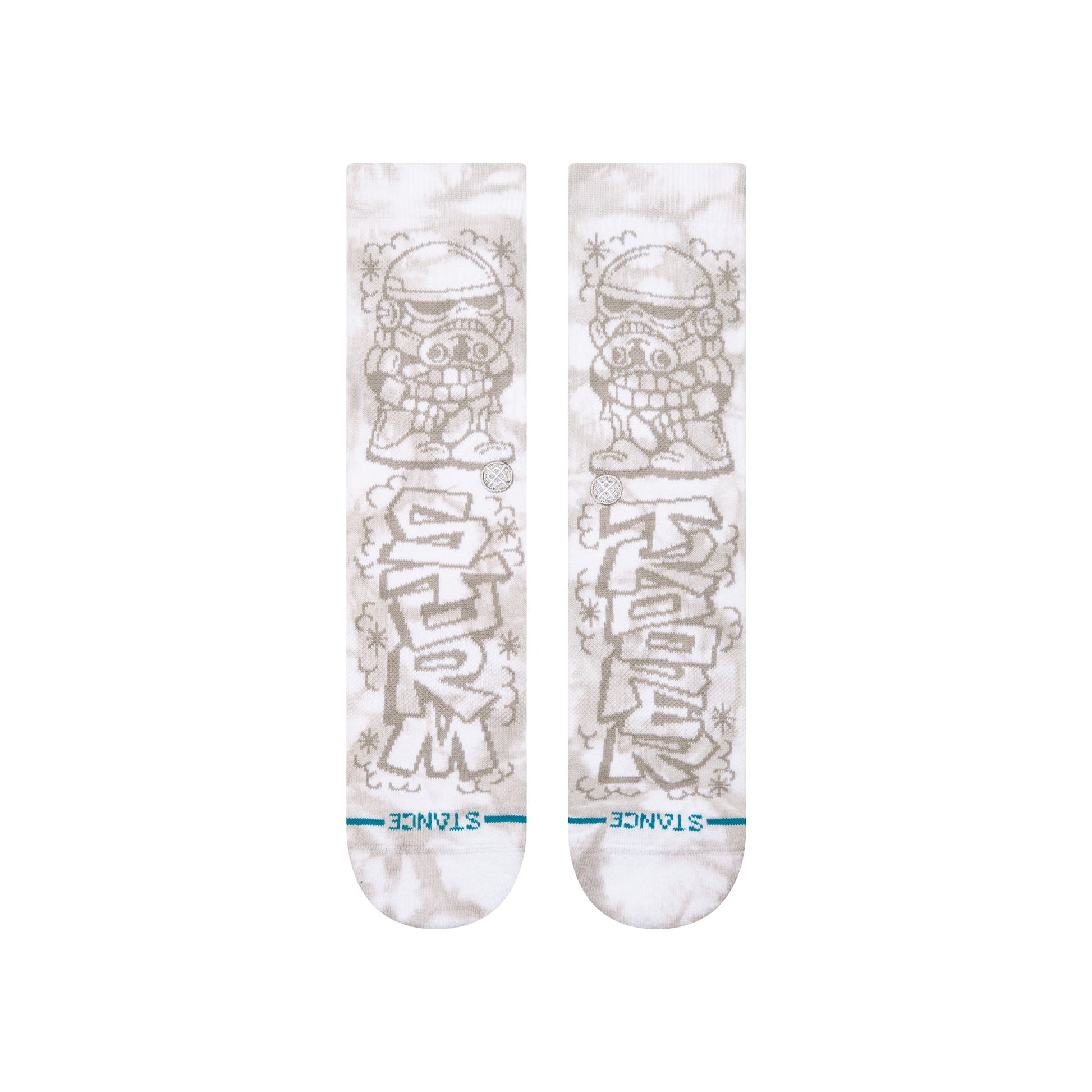 Stance Dj Trooper Crew Sock White