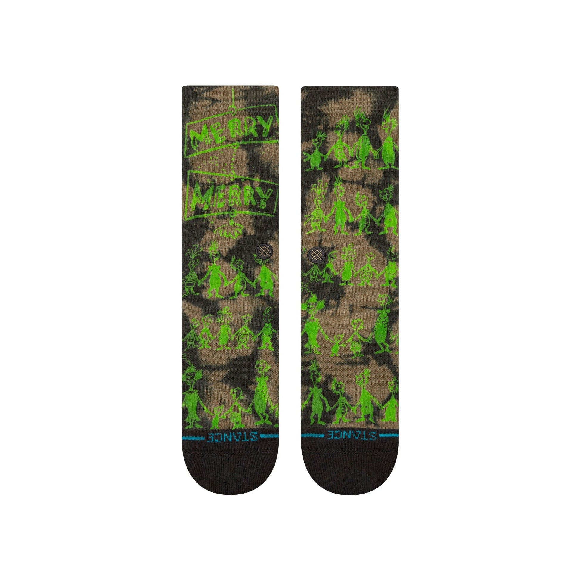 Stance Down In Whovile Crew Sock Black
