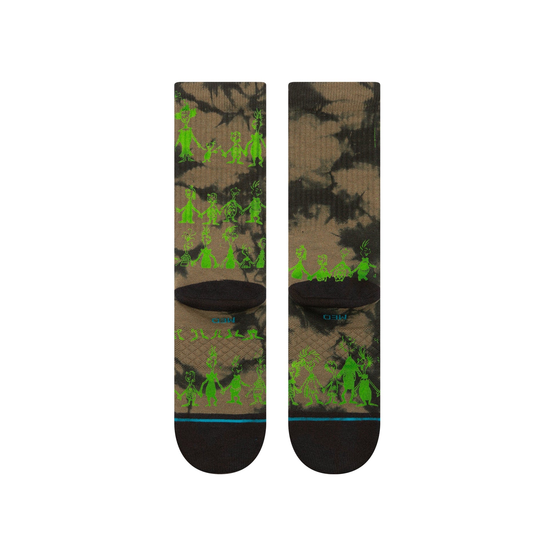 Stance Down In Whovile Crew Sock Black