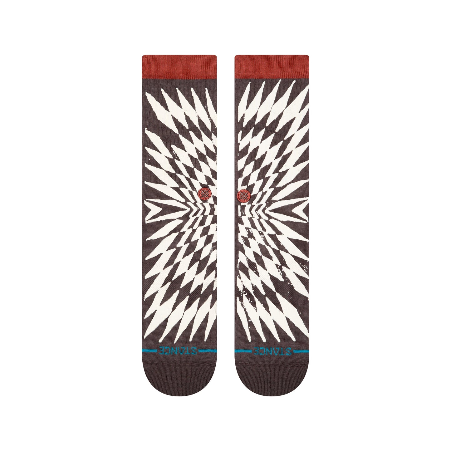 Stance Frackle Crew Sock Dark Brown