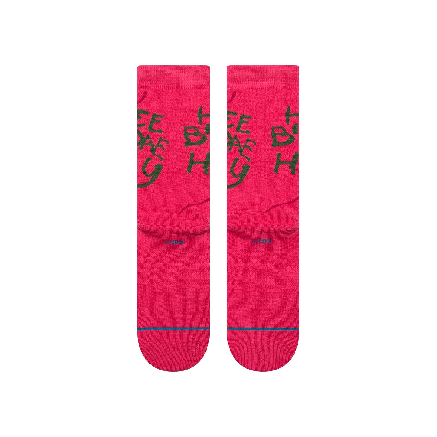 Stance Happee Crew Sock Pink