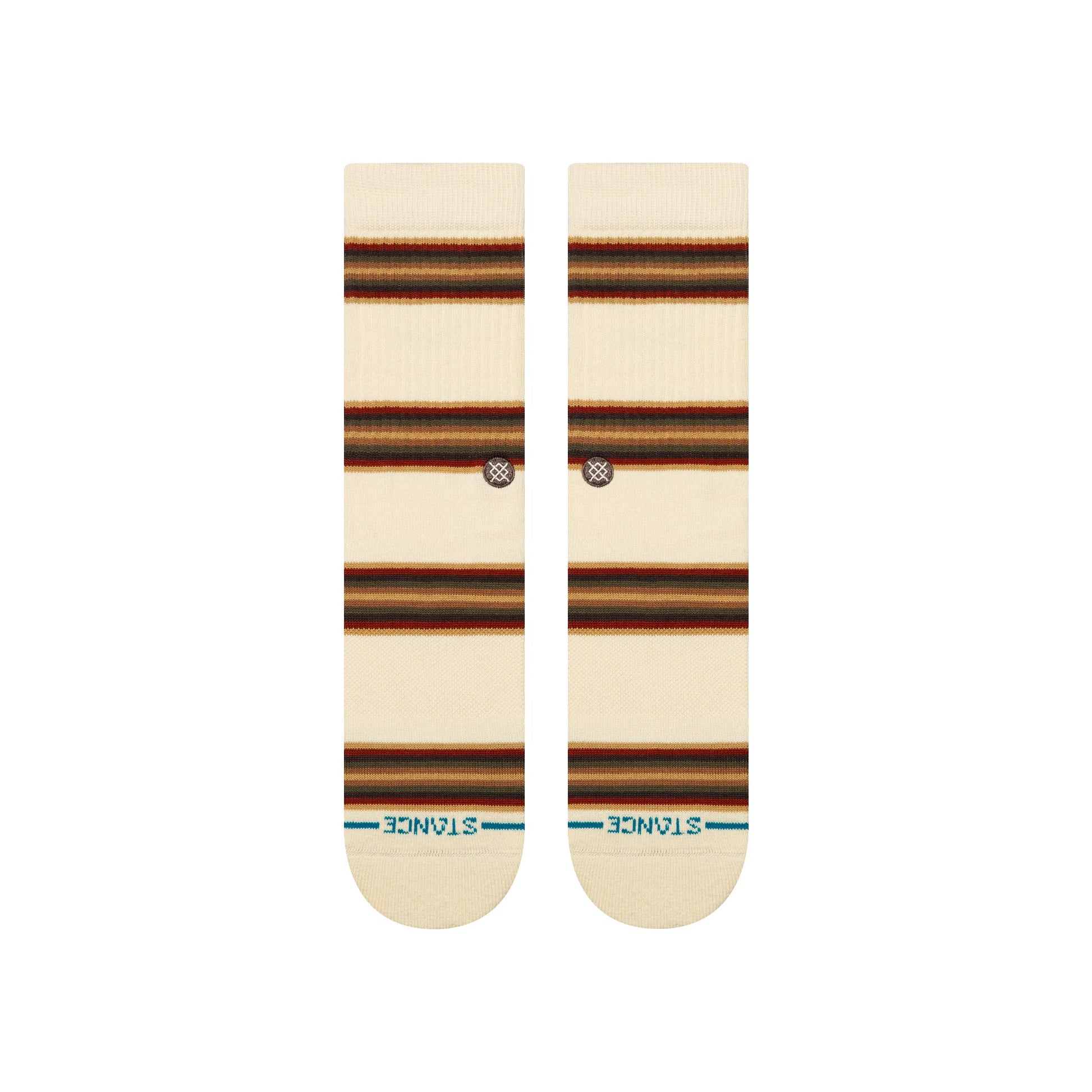 Stance Hill Top Crew Sock Canvas