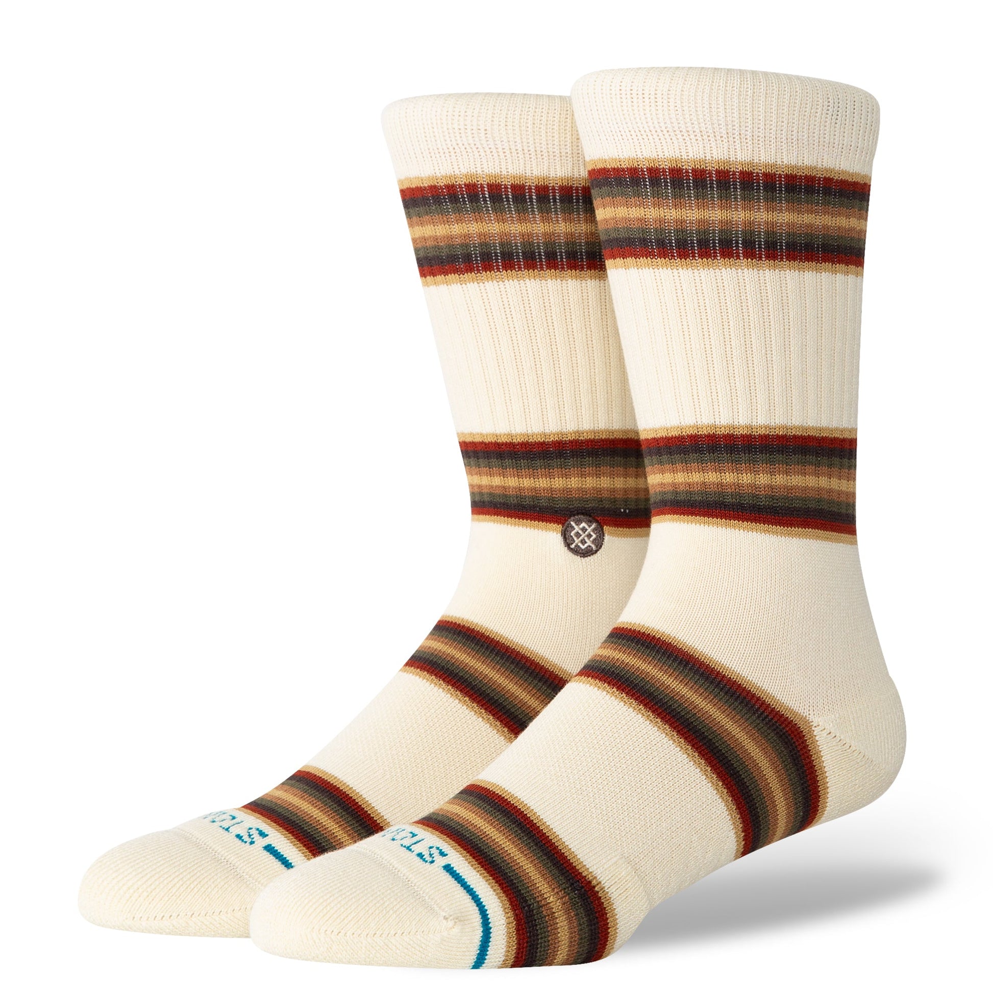 Stance Hill Top Crew Sock Canvas