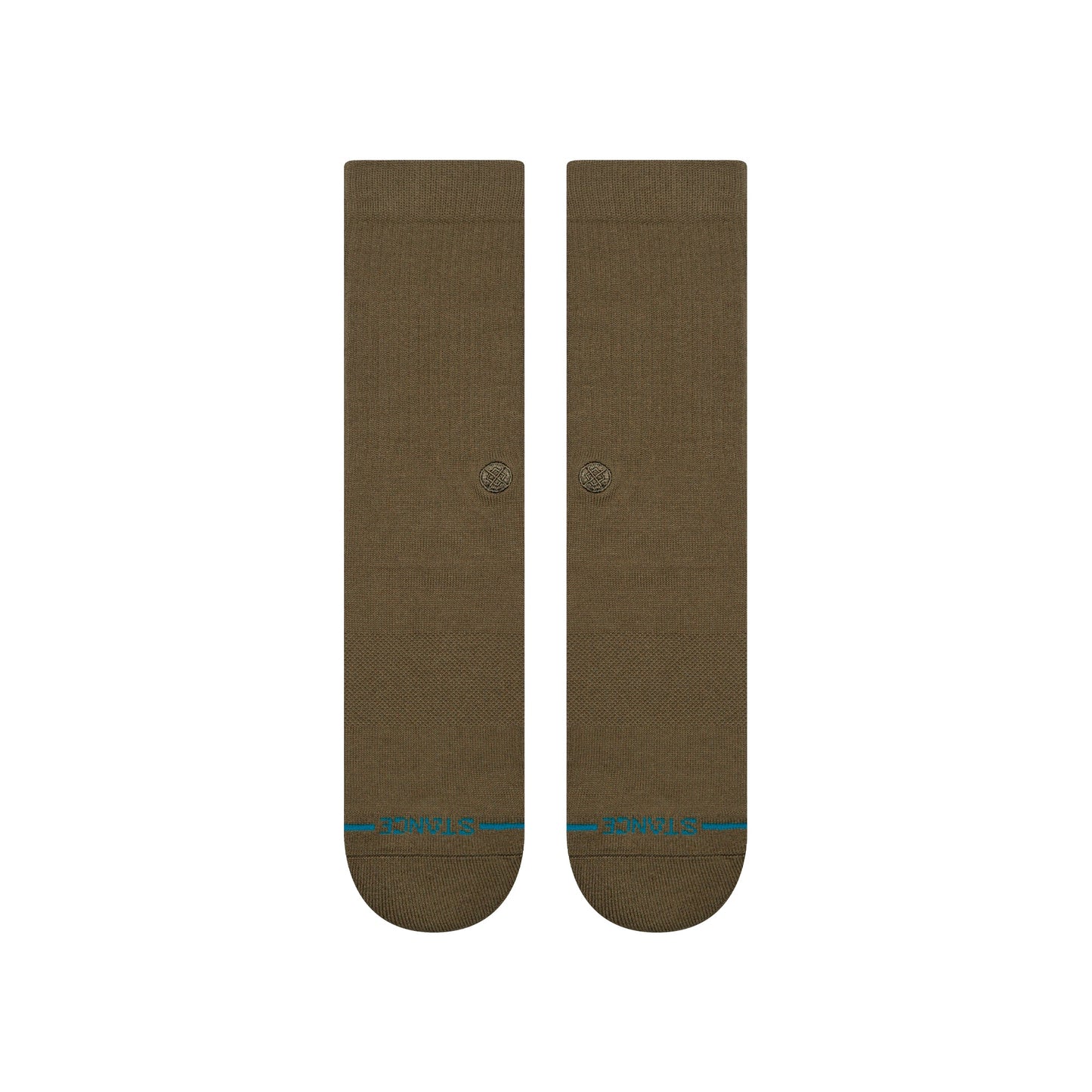 Stance Icon Organic Crew Sock Dark Green