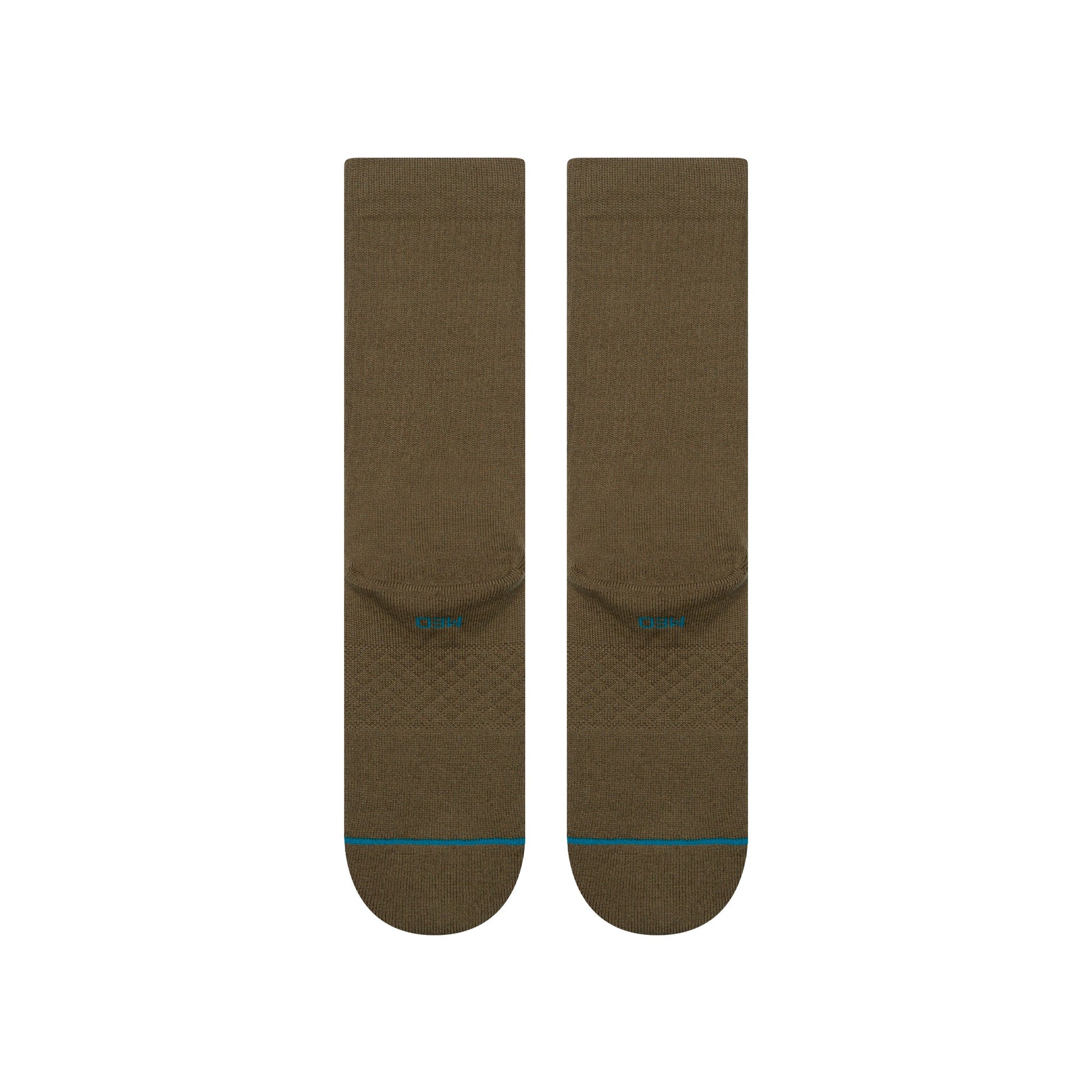 Stance Icon Organic Crew Sock Dark Green