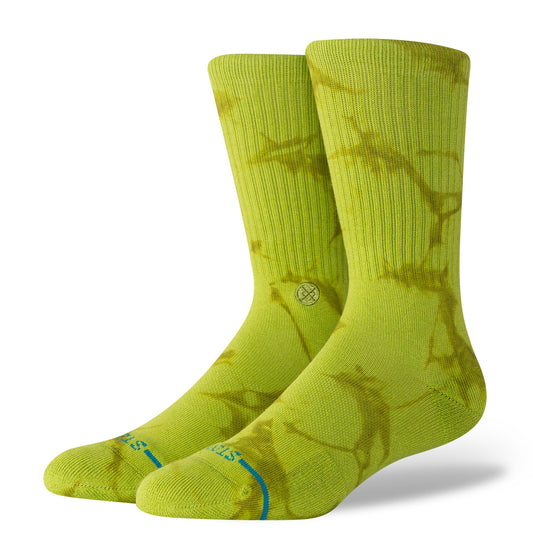 Stance Icon Dye Crew Sock Green