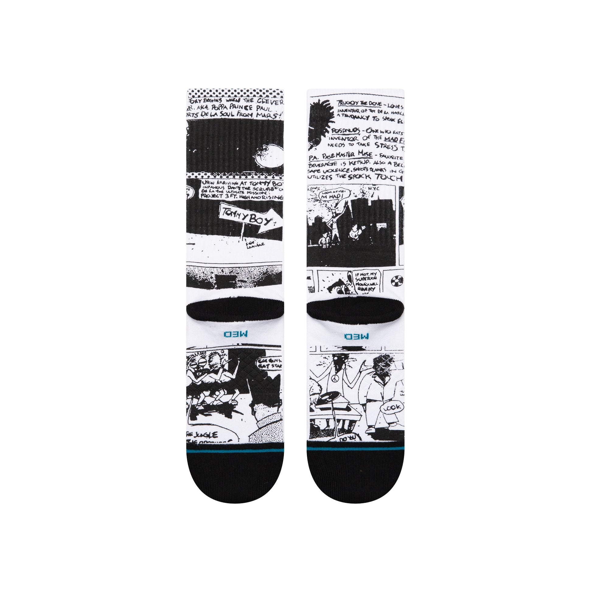 Stance The Sleeve Crew Sock Black White