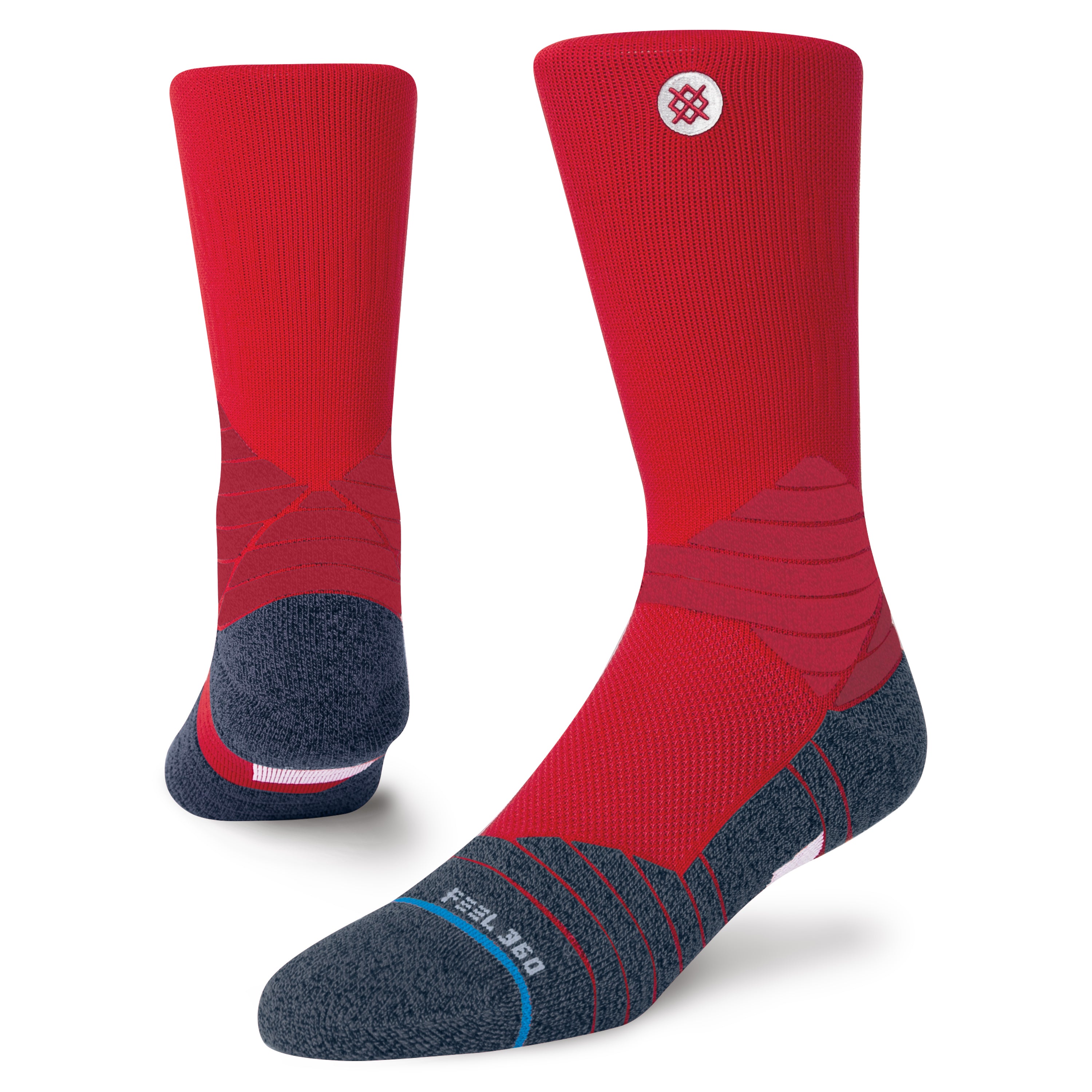 thumbnail interactive-video image 1 of Stance Mens Icon St Crew Socks - Boyd Pattern - Medium - Combed Cotton Blend 1 of 4
