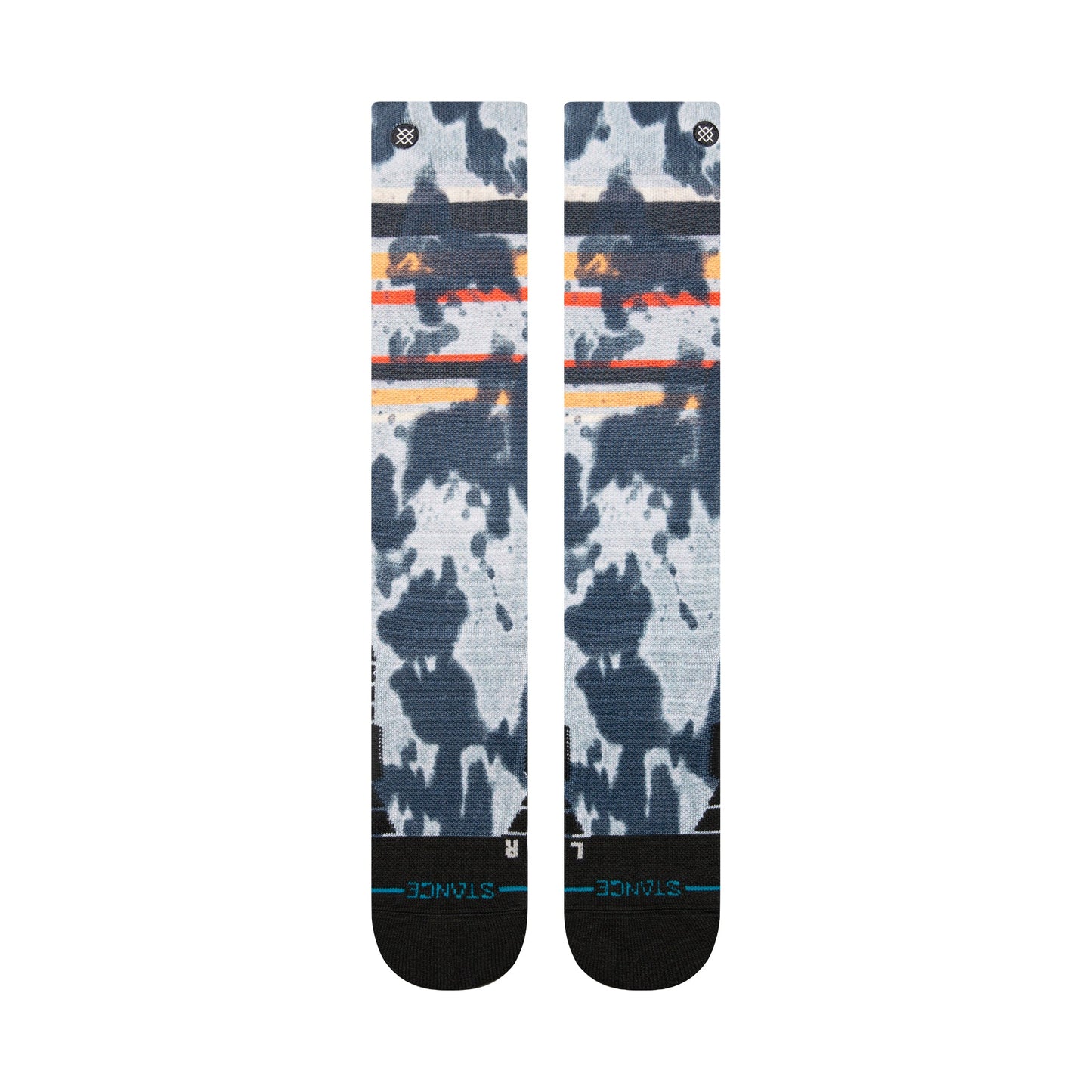 Stance Brong Over The Calf Snow Sock Grey Red