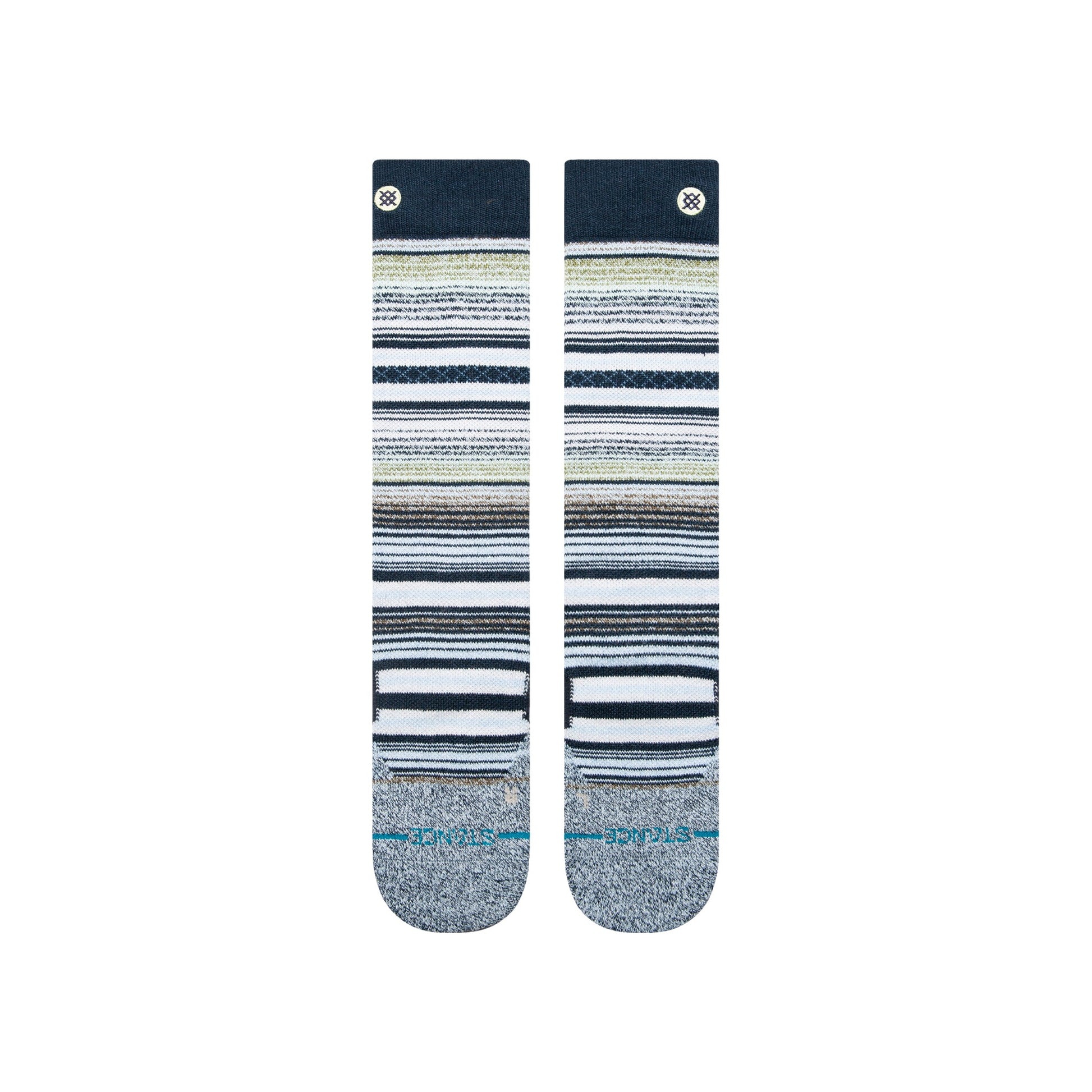 Stance Curren Over The Calf Snow Sock Navy