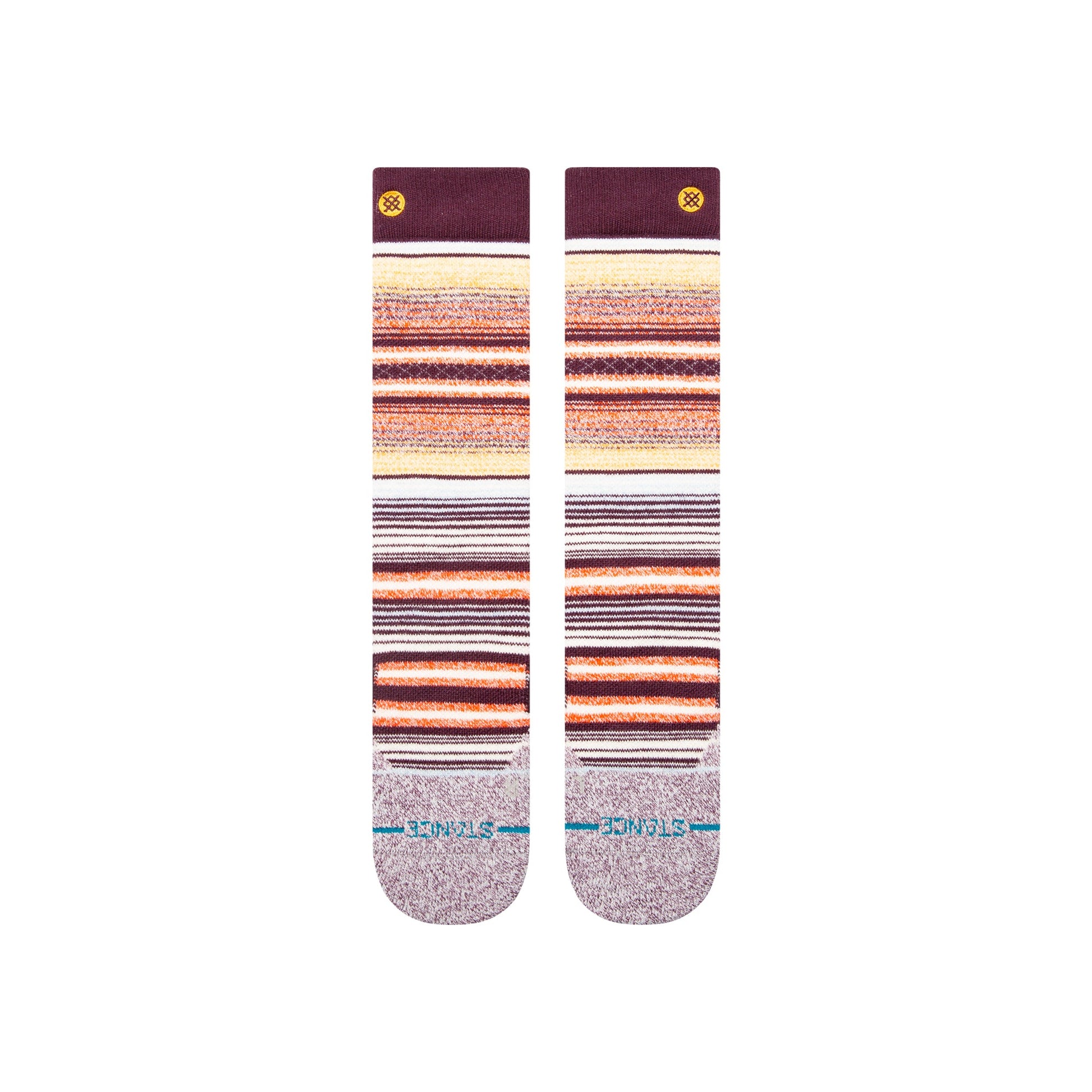 Stance Curren Over The Calf Snow Sock Wine