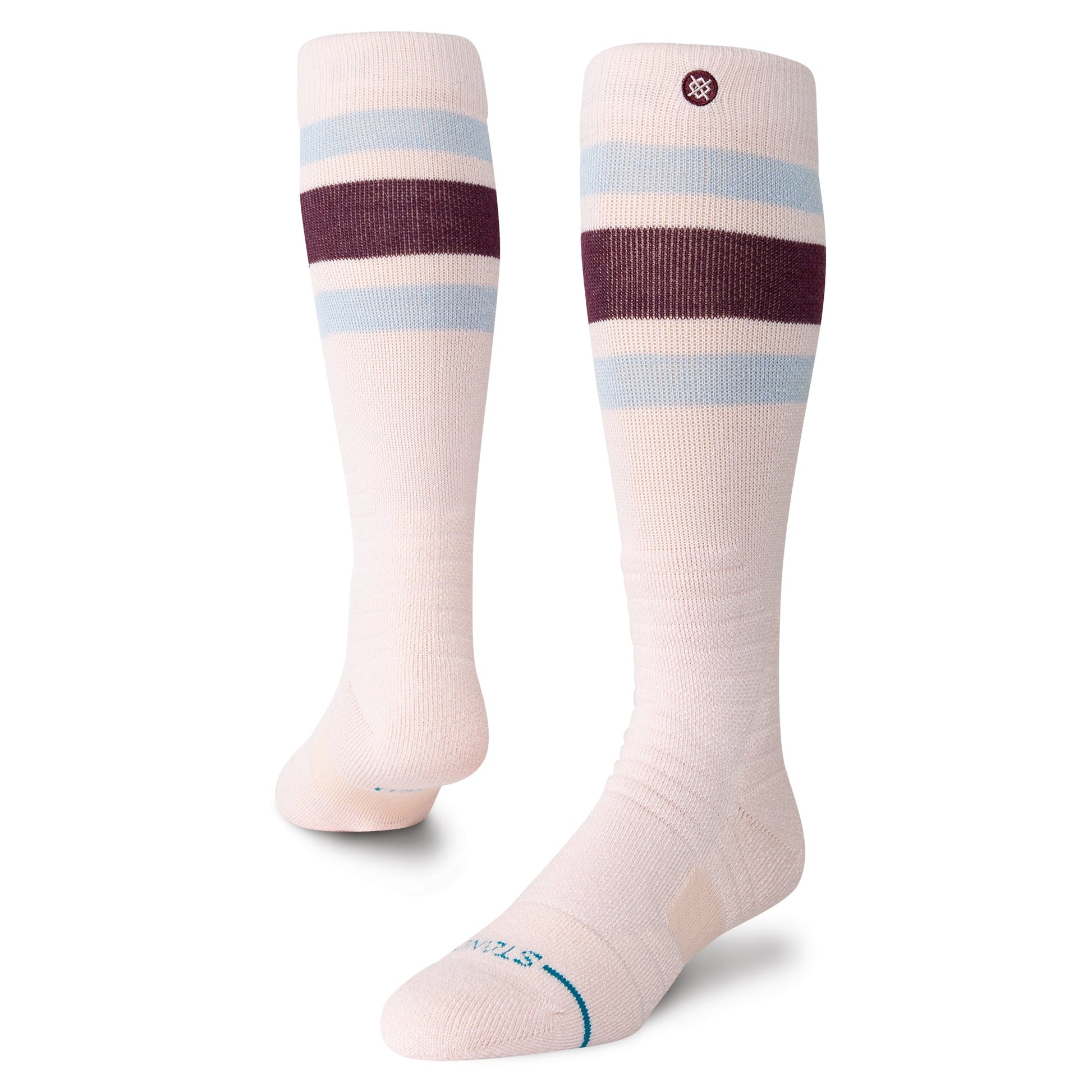Stance Boyd Mid Wool Snow Sock Pink Fade