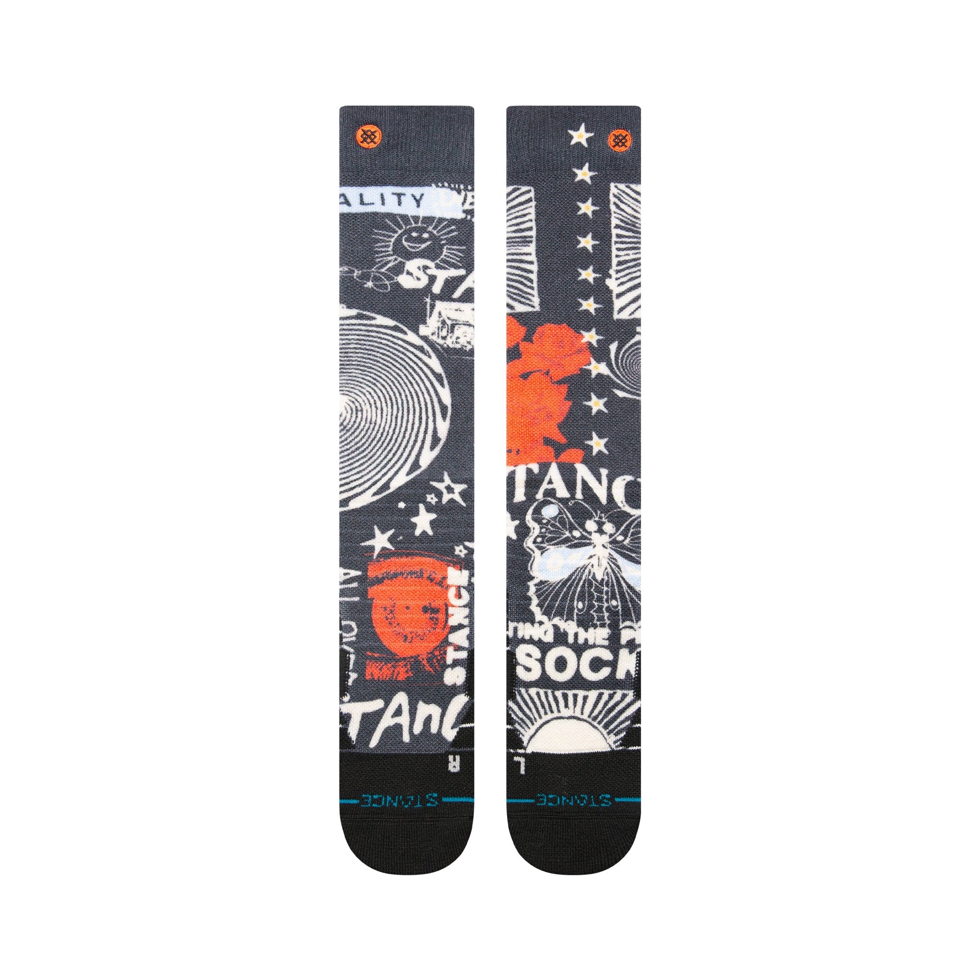 Stance Brand Love Mid Poly Snow Sock Black